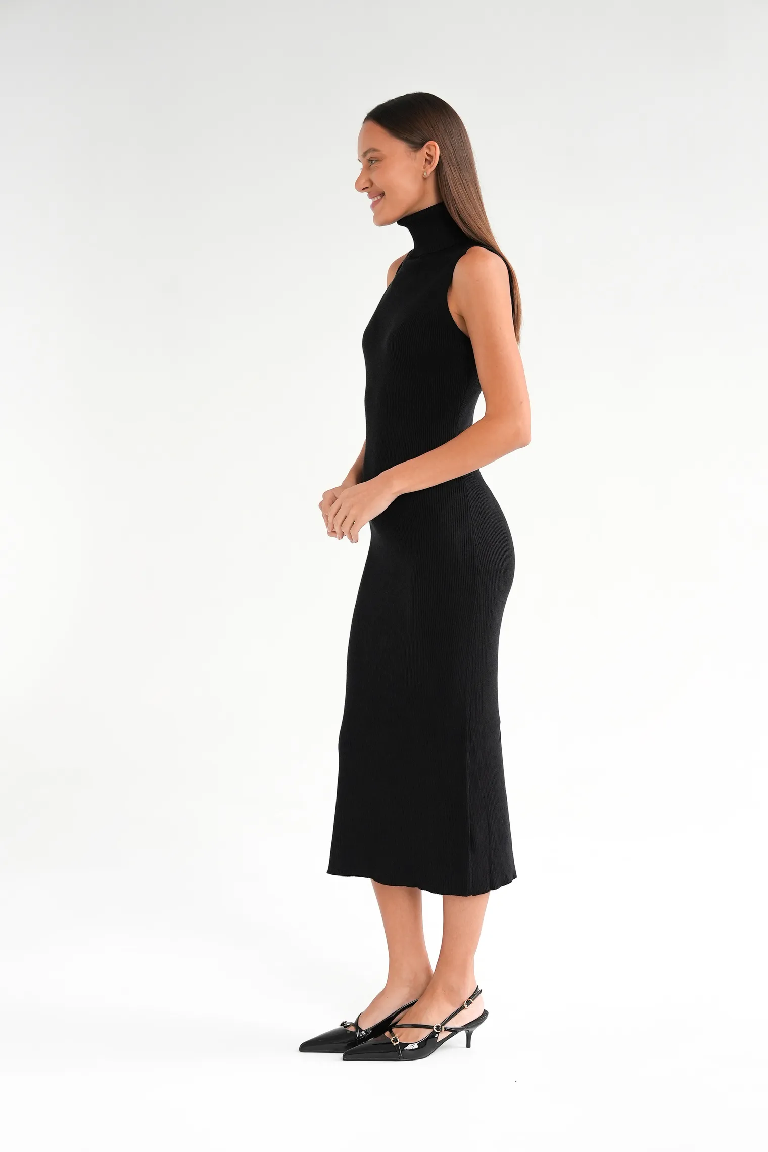 Комплект: платье, кардиган чёрного цвета фото 5