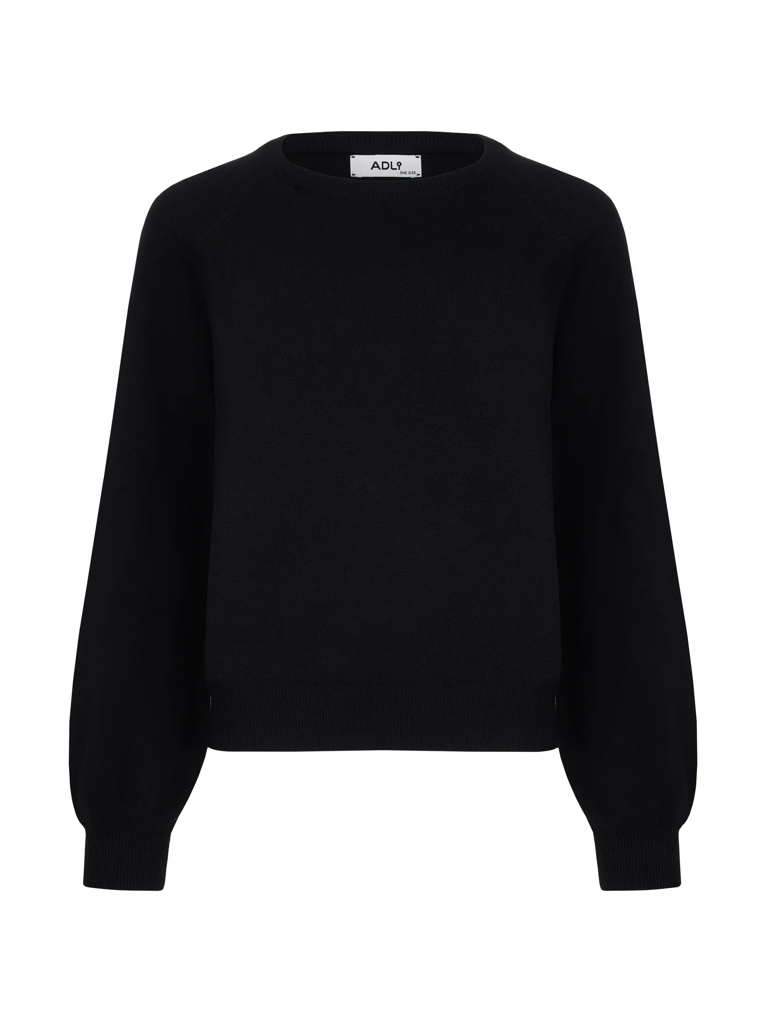 Джемпер мелкой вязки с низким воротником чёрного цвета фото 8