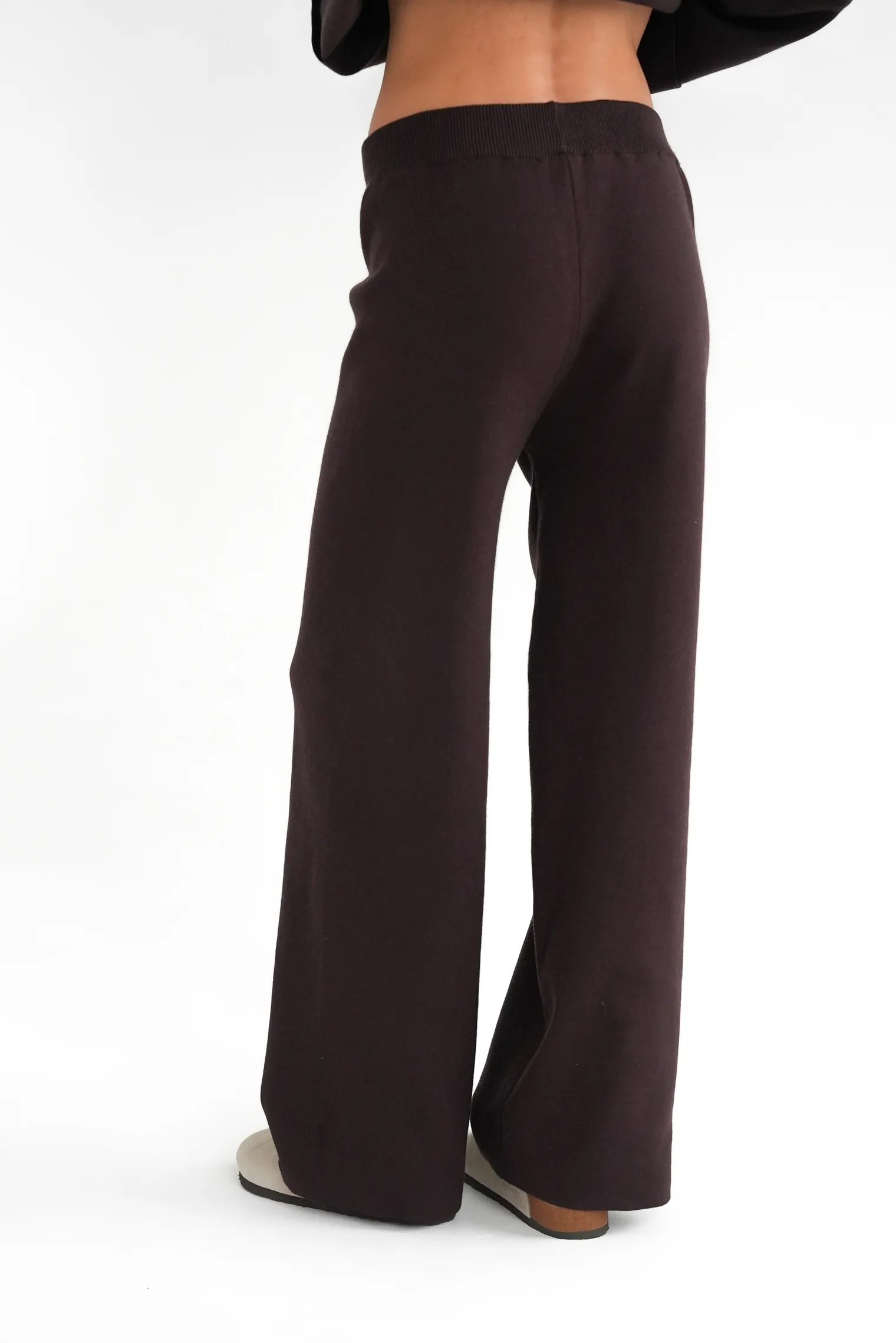 Комплект: джемпер, брюки цвета горький шоколад фото 7