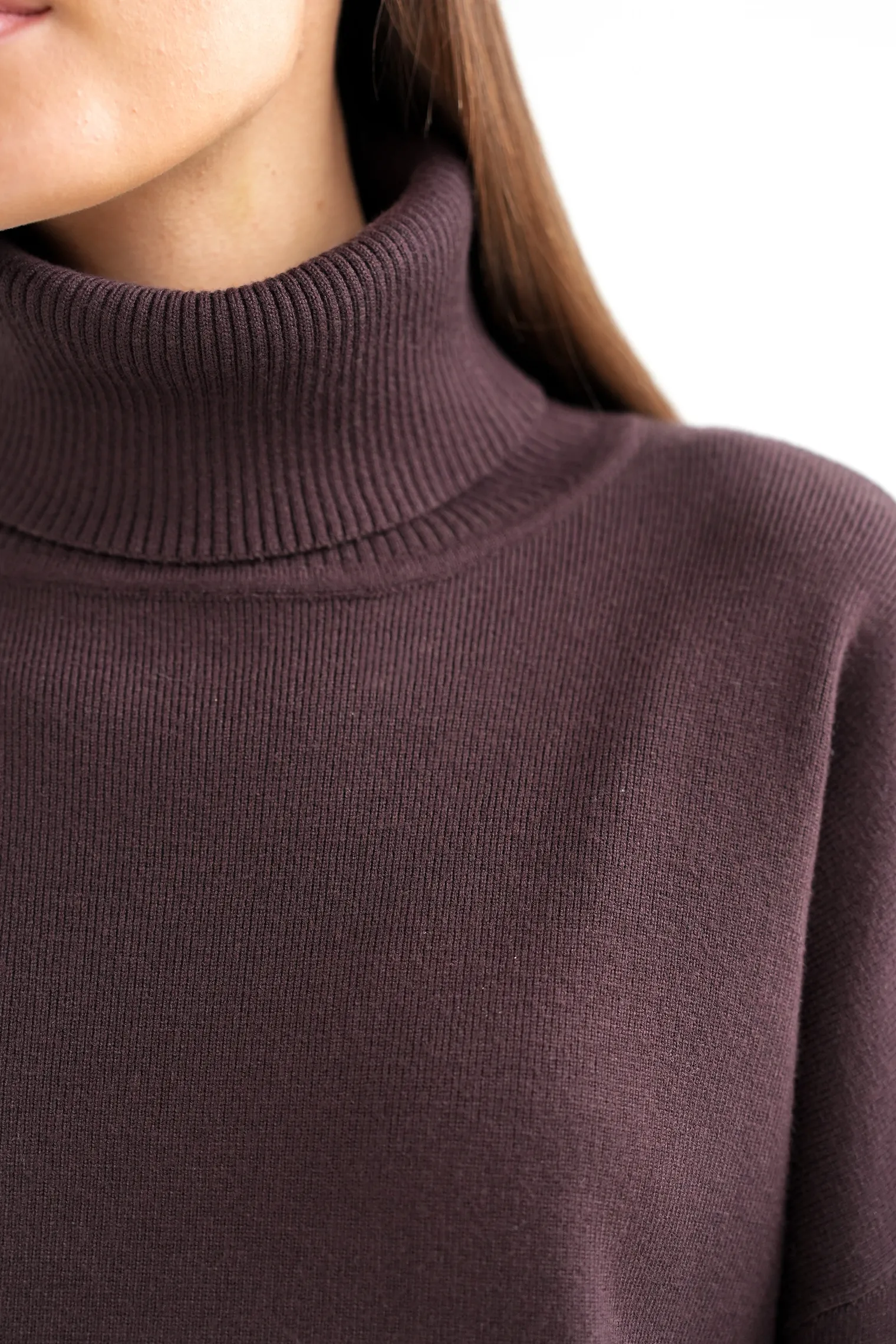 Комплект: джемпер, брюки цвета горький шоколад фото 2