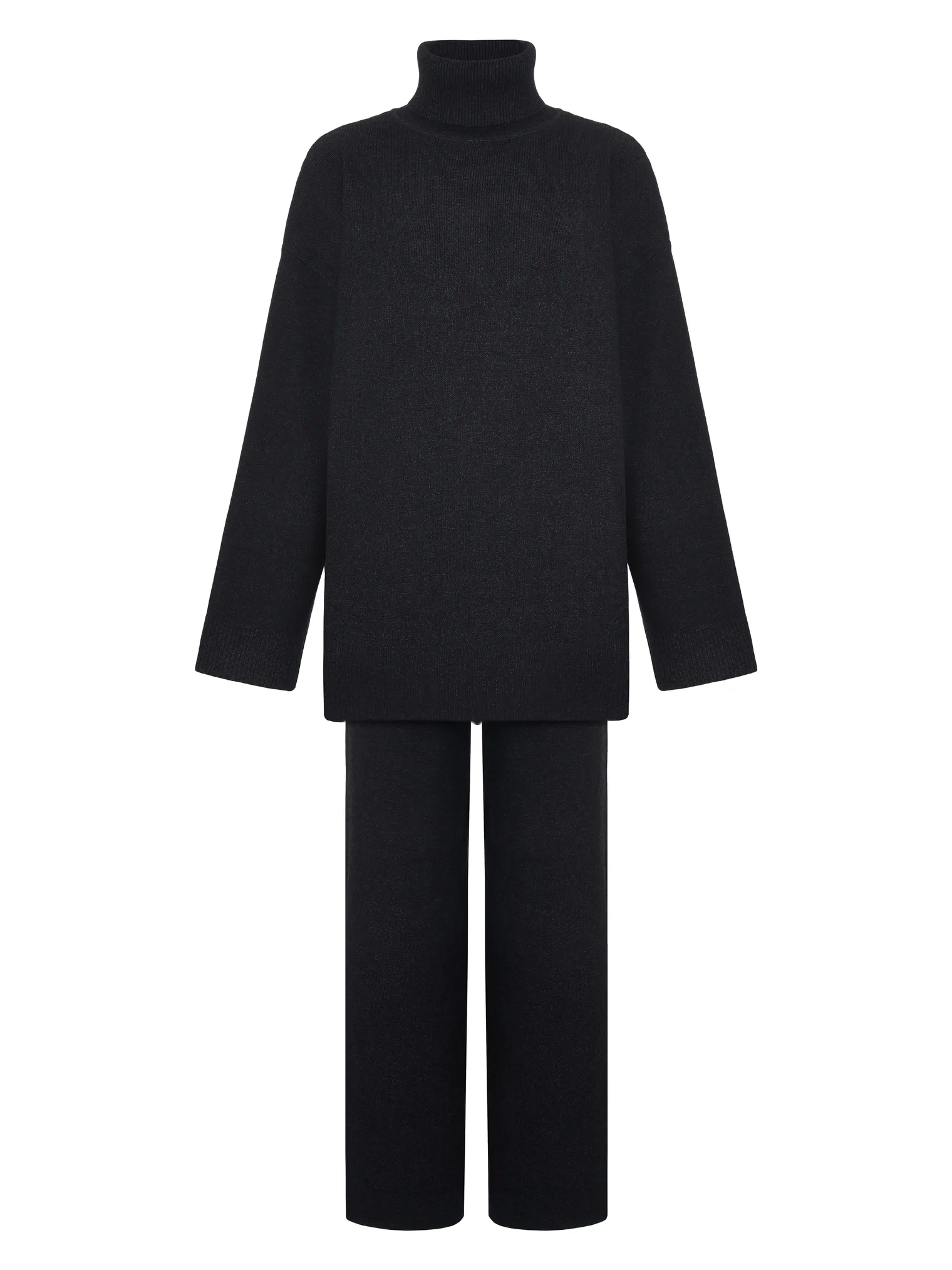 Комплект: джемпер, брюки графитового цвета фото 9