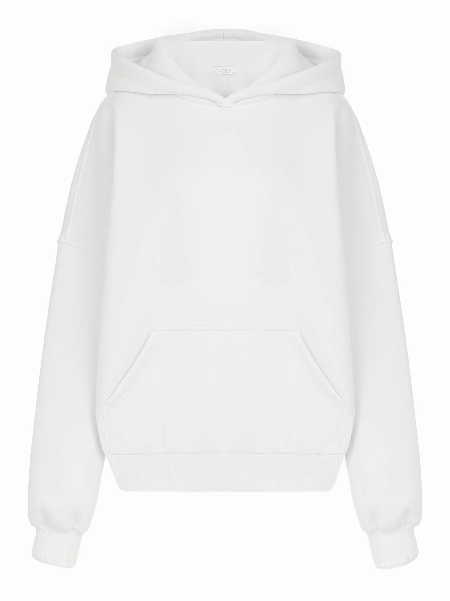 Худи свободного кроя с капюшоном цвета тофу фото 1