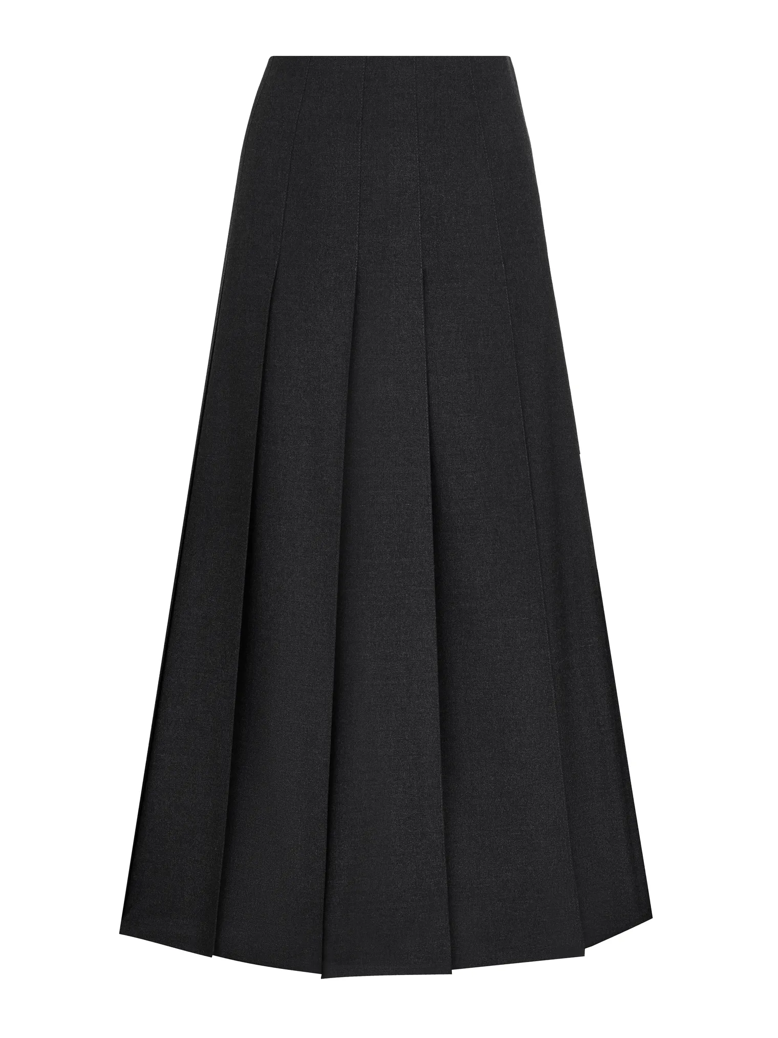 Юбка со складками графитового цвета фото 11