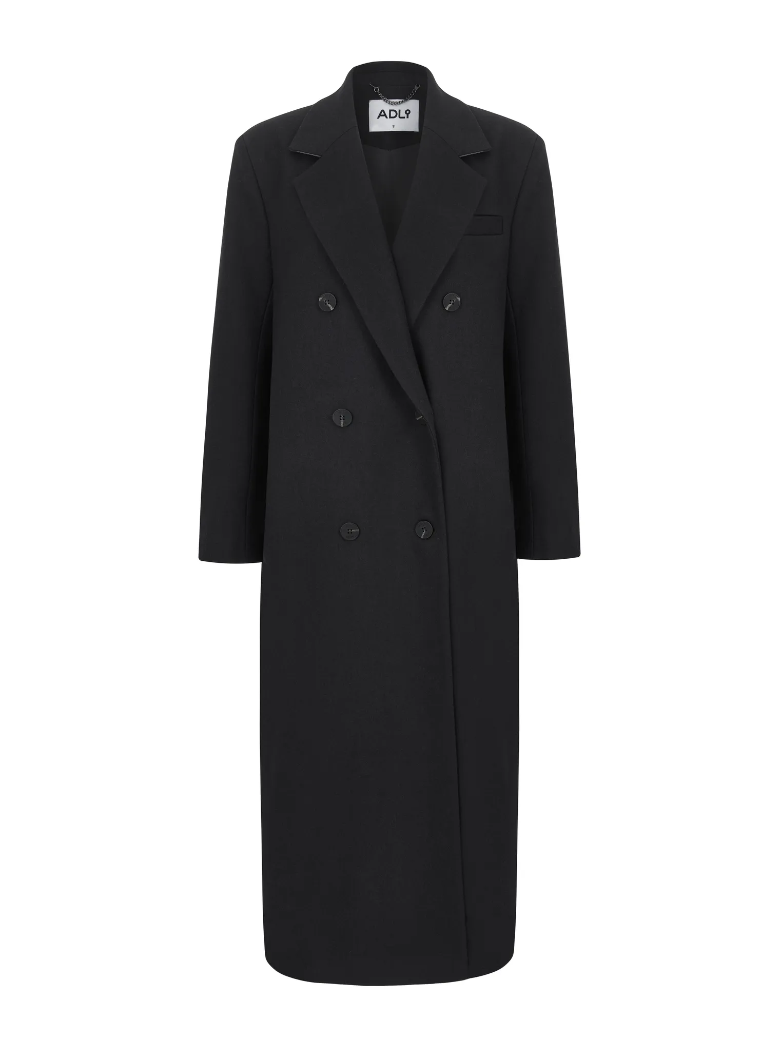 Пальто двубортное с втачным рукавом с поясом трюфельного цвета фото 14