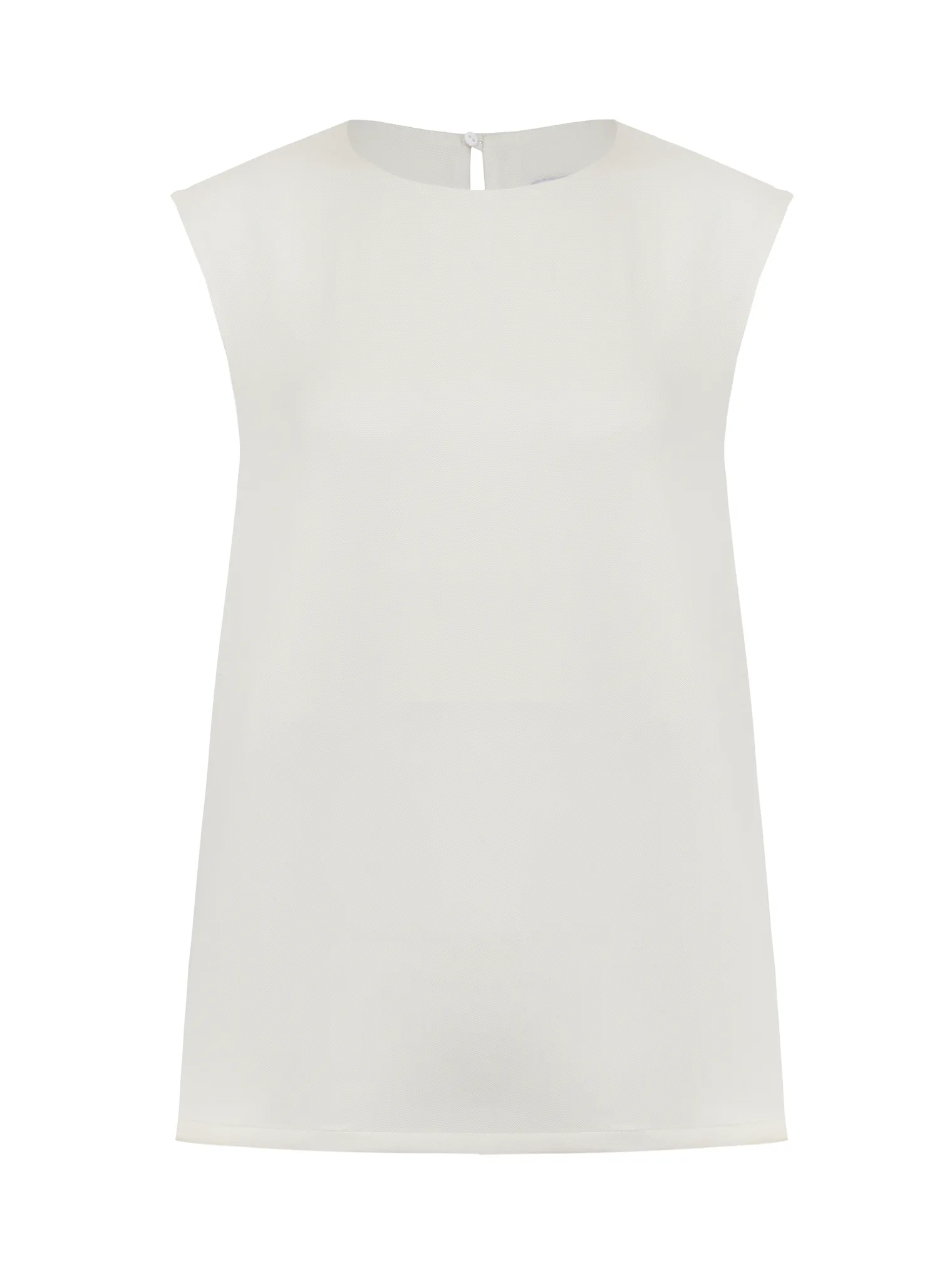 Топ из струящейся ткани цвета тофу фото 7