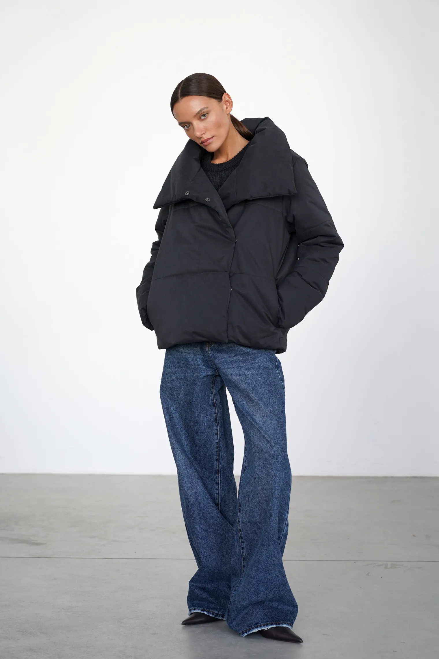 Куртка утепленная чёрного цвета фото 1