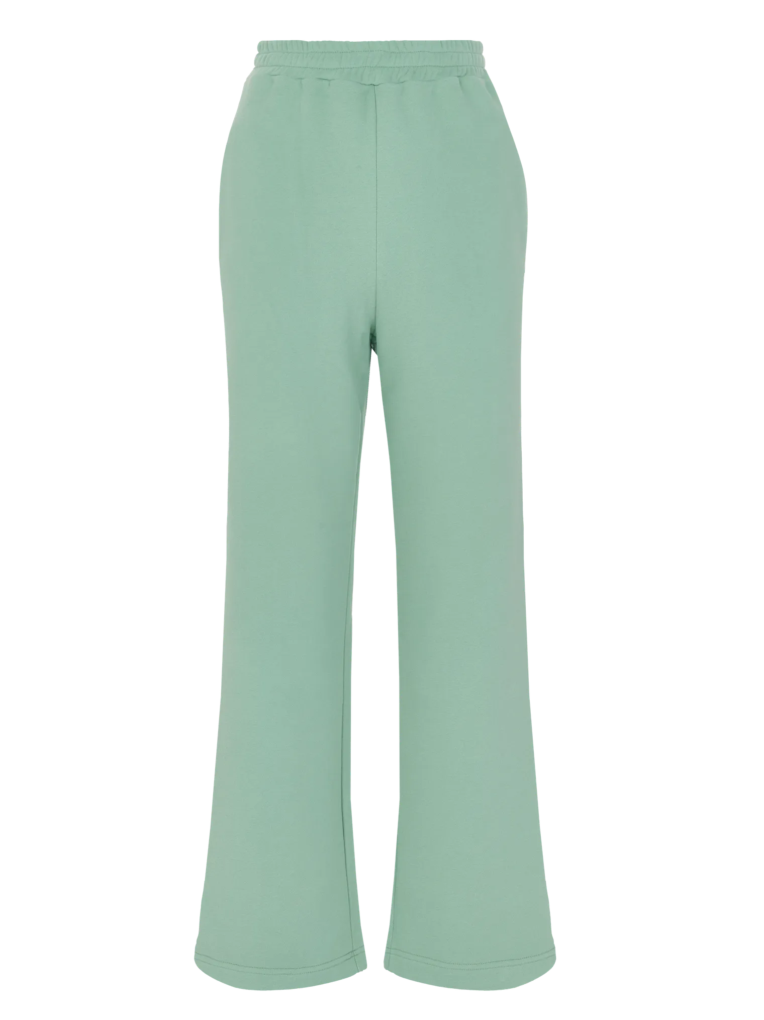 Брюки широкого кроя цвета полынь фото 1