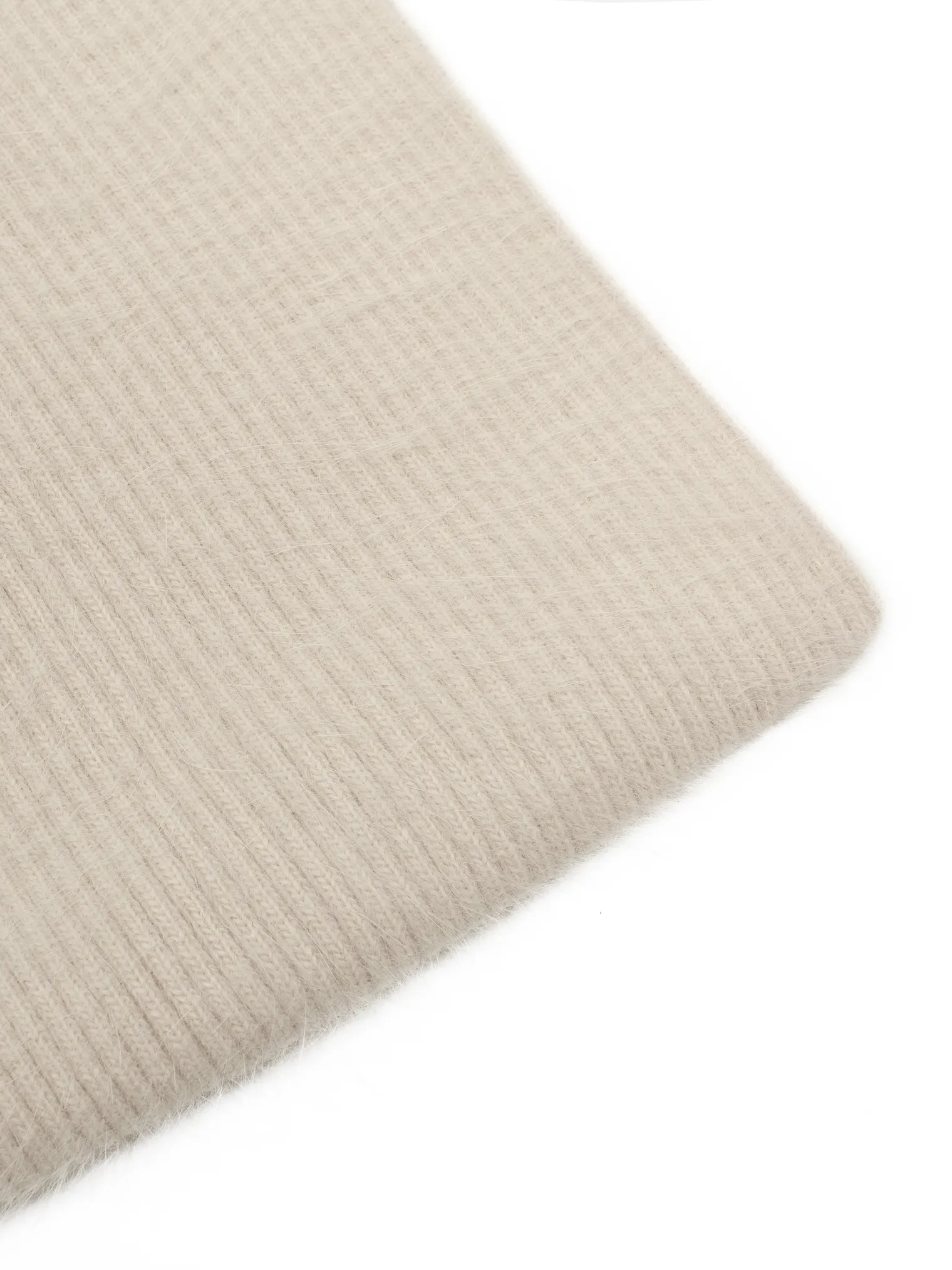 Шарф из ангоры молочного цвета фото 1