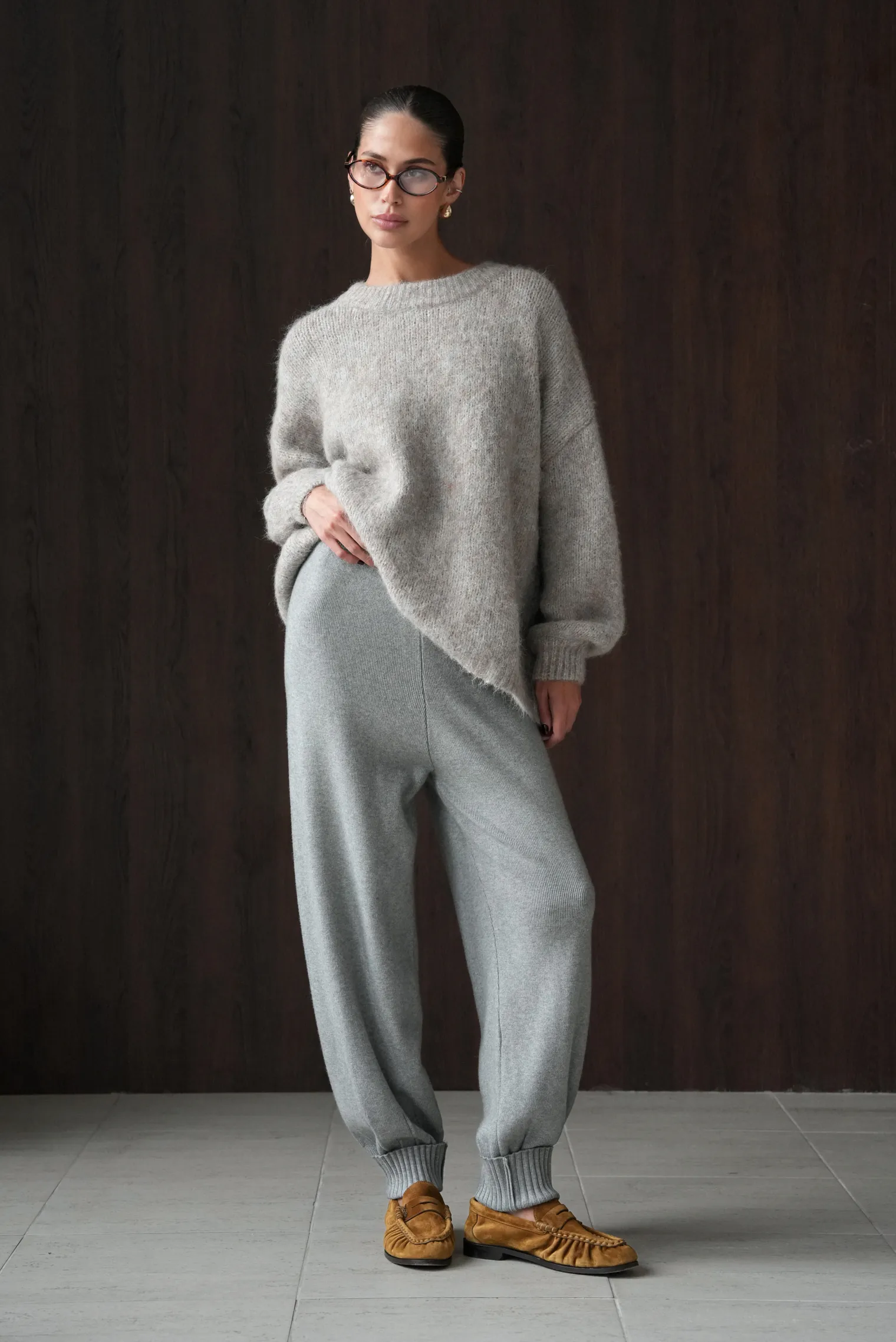 Джоггеры Belluno серого цвета фото 5