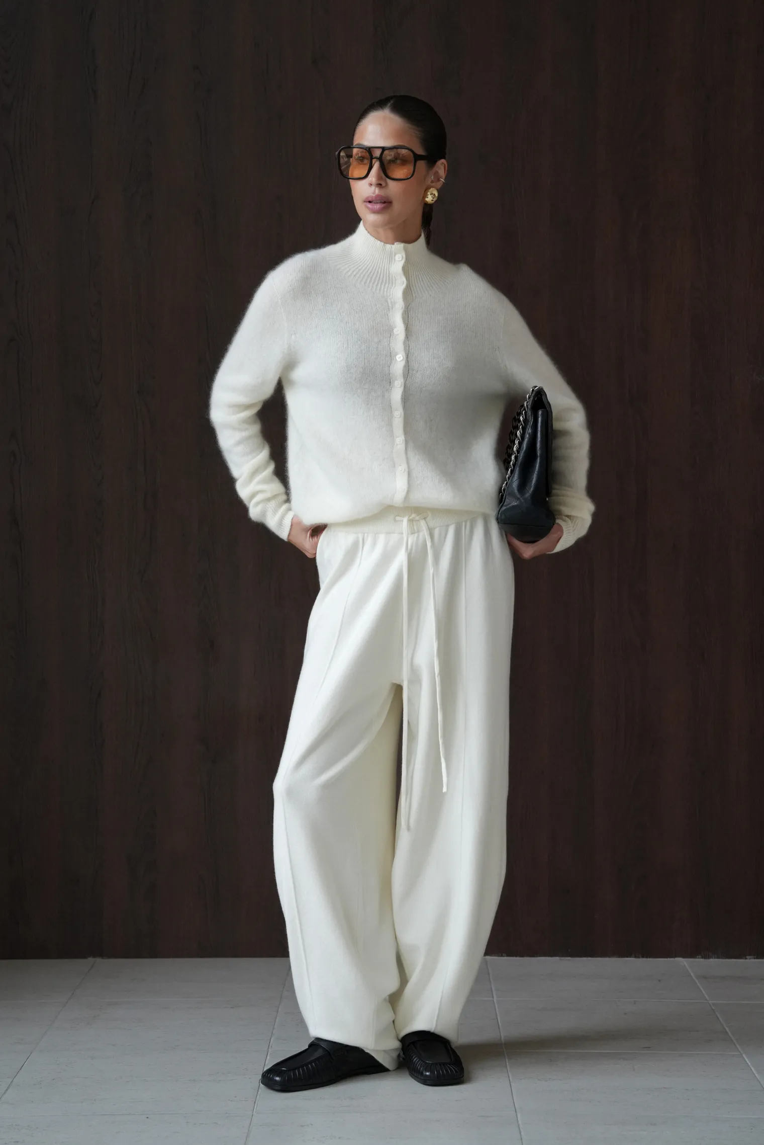 Брюки Outdoor молочного цвета фото 7