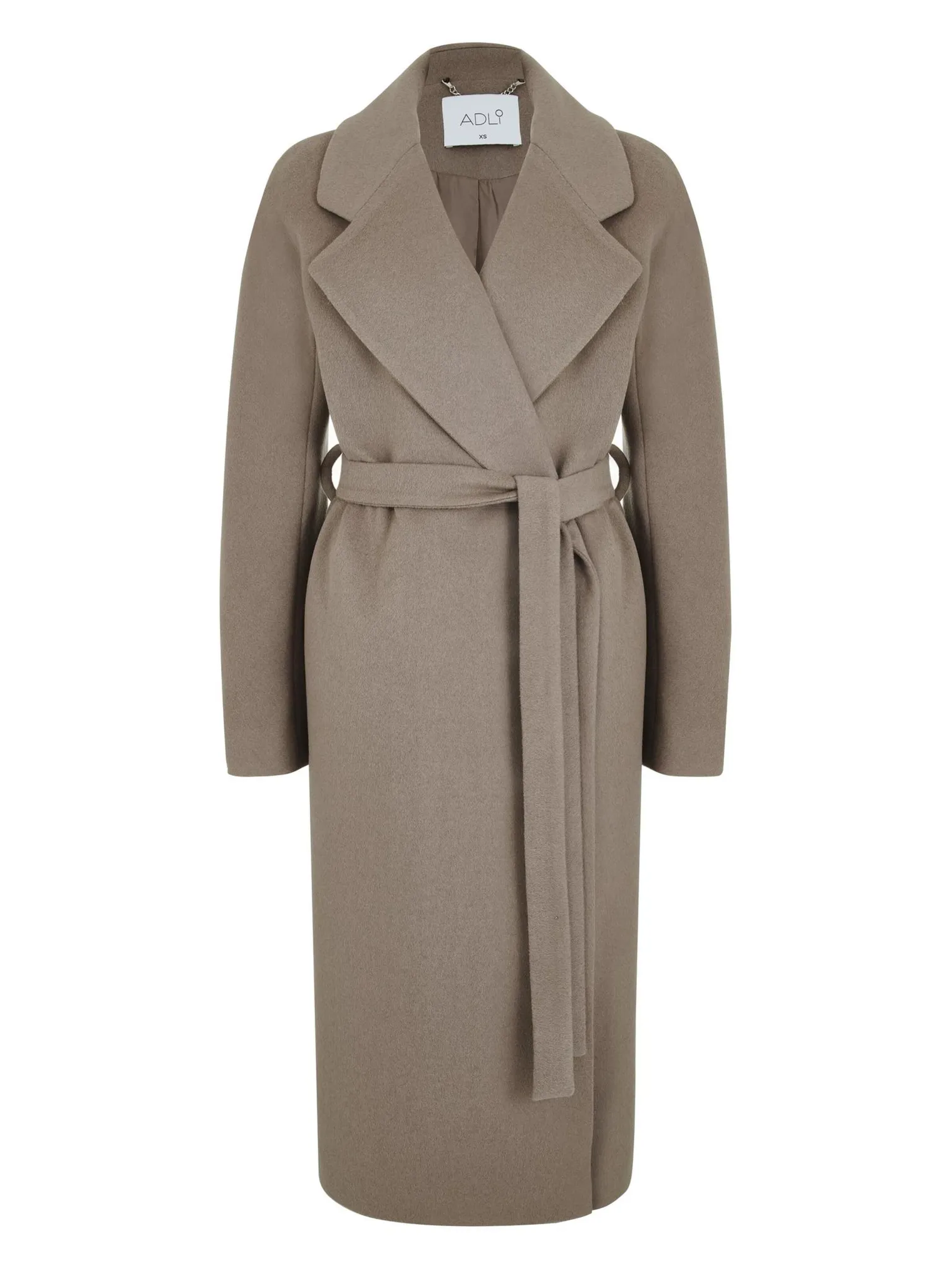 Пальто-халат с поясом цвета капучино фото 7