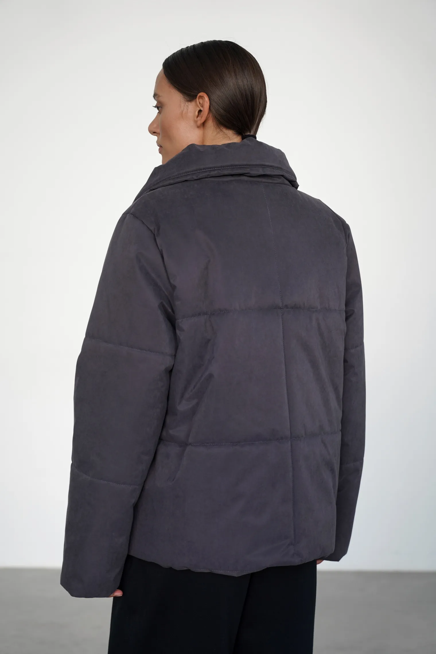 Куртка утепленная цвета антрацит фото 4