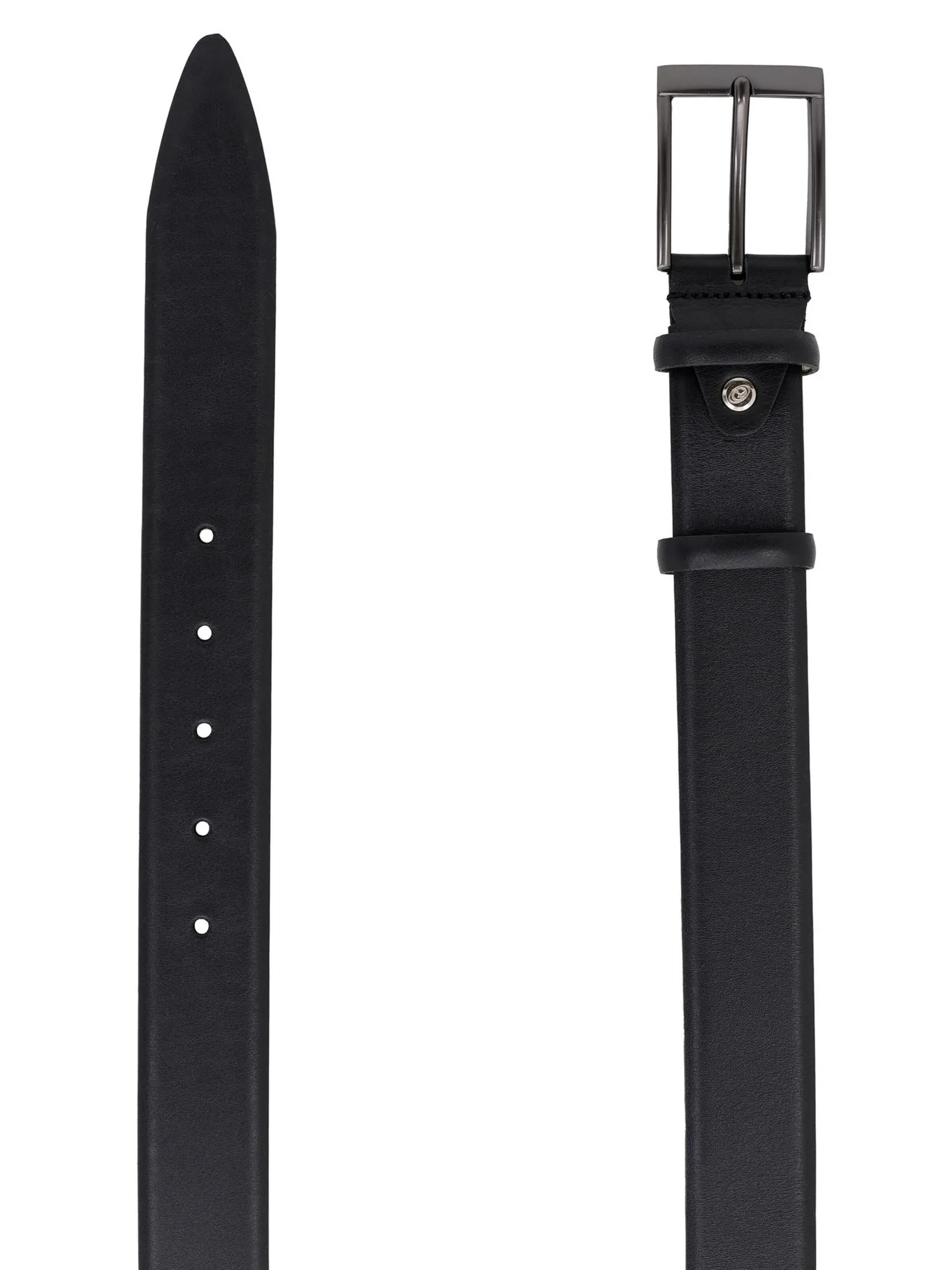 Ремень ручной работы чёрного цвета фото 2