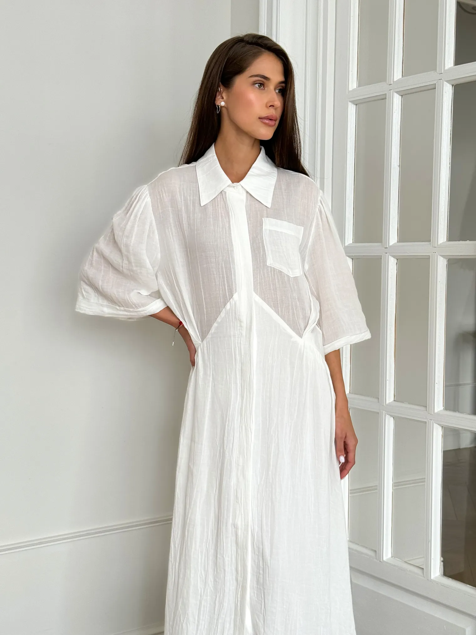 Платье Positano белого цвета фото 5