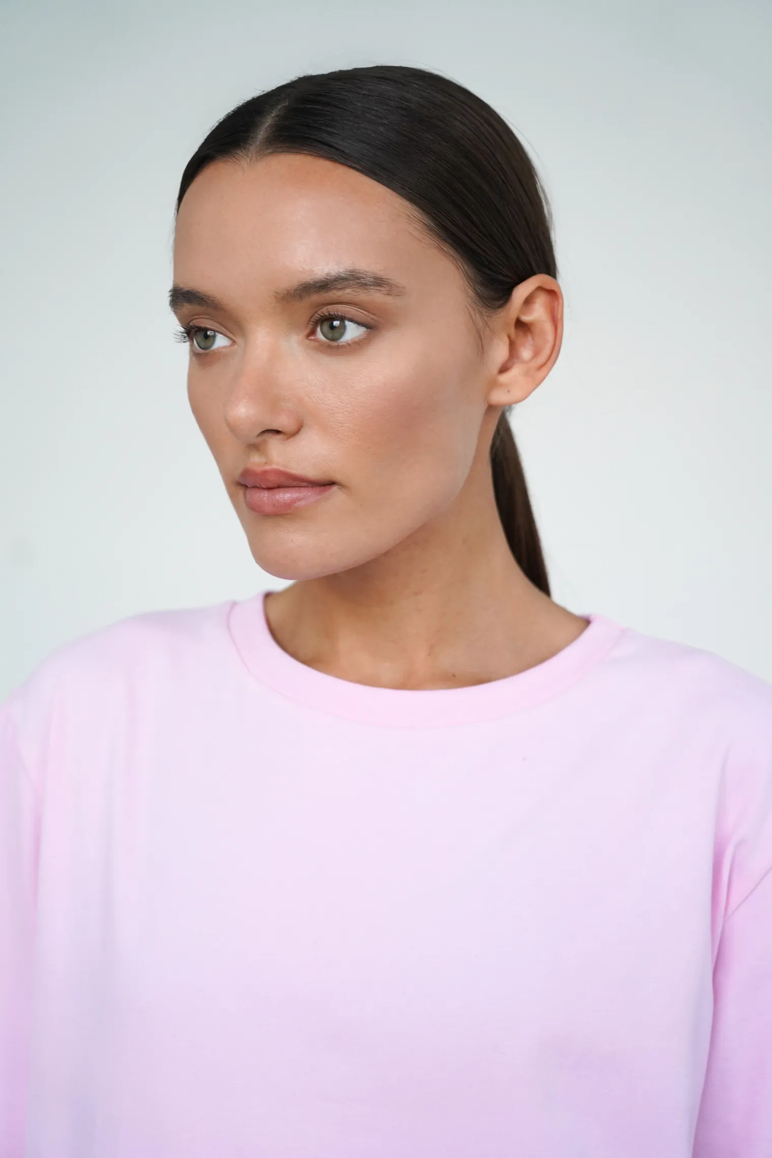 Футболка свободного кроя цвета пион фото 2