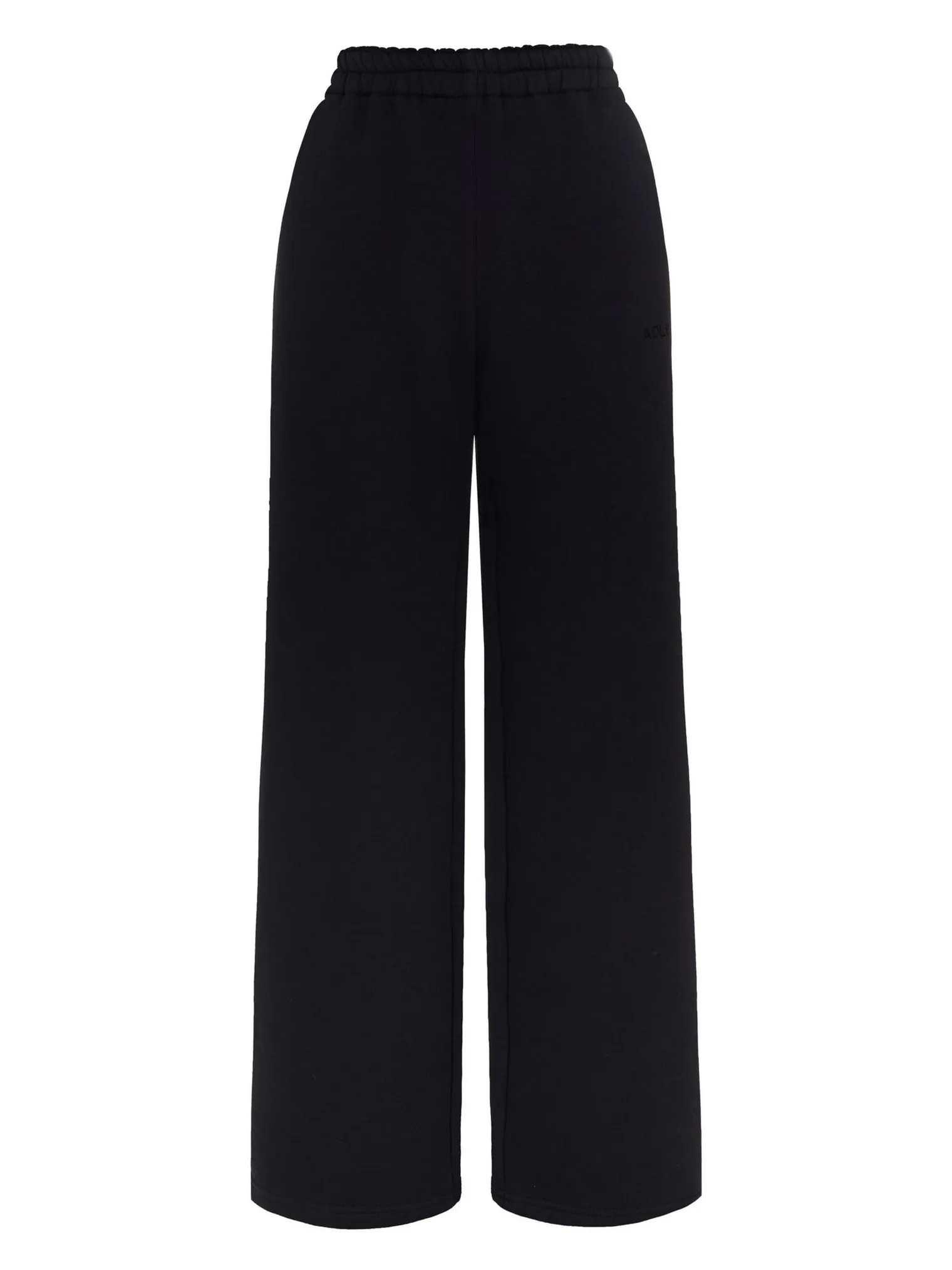 Брюки прямого кроя на кулисе чёрного цвета фото 8