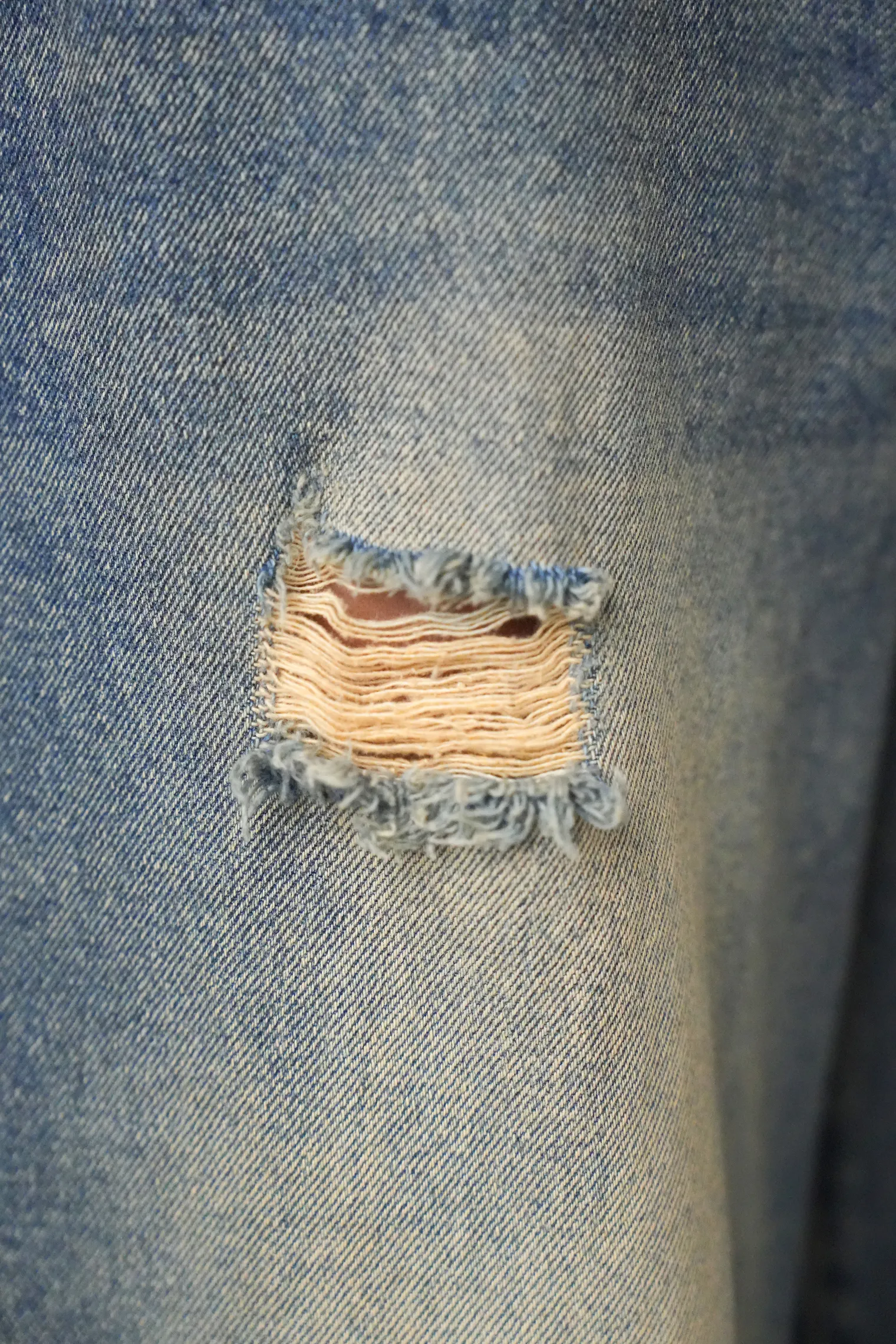 Джинсы свободного кроя в винтажном стиле синего цвета фото 7