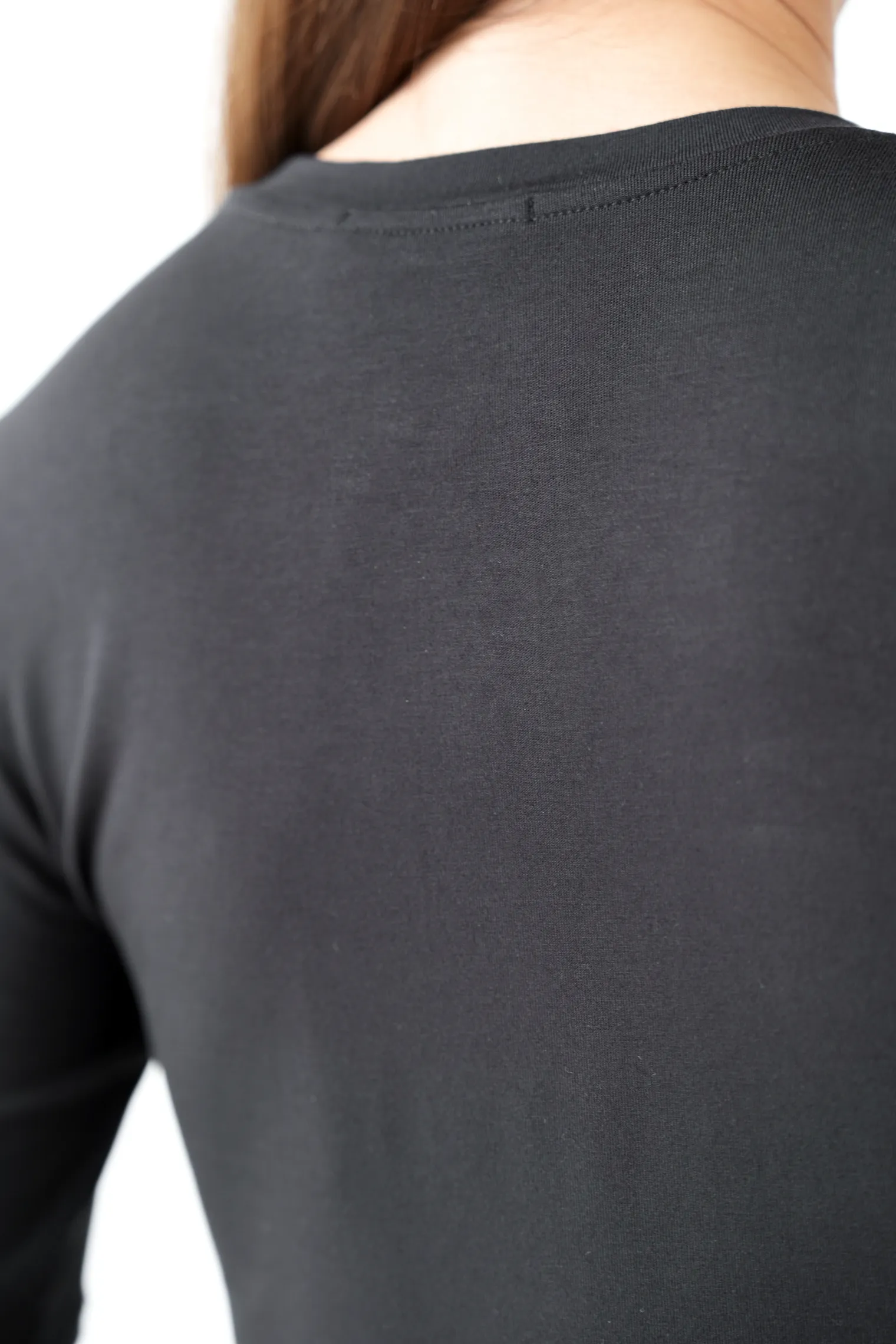 Платье из тонкого трикотажа чёрного цвета фото 6