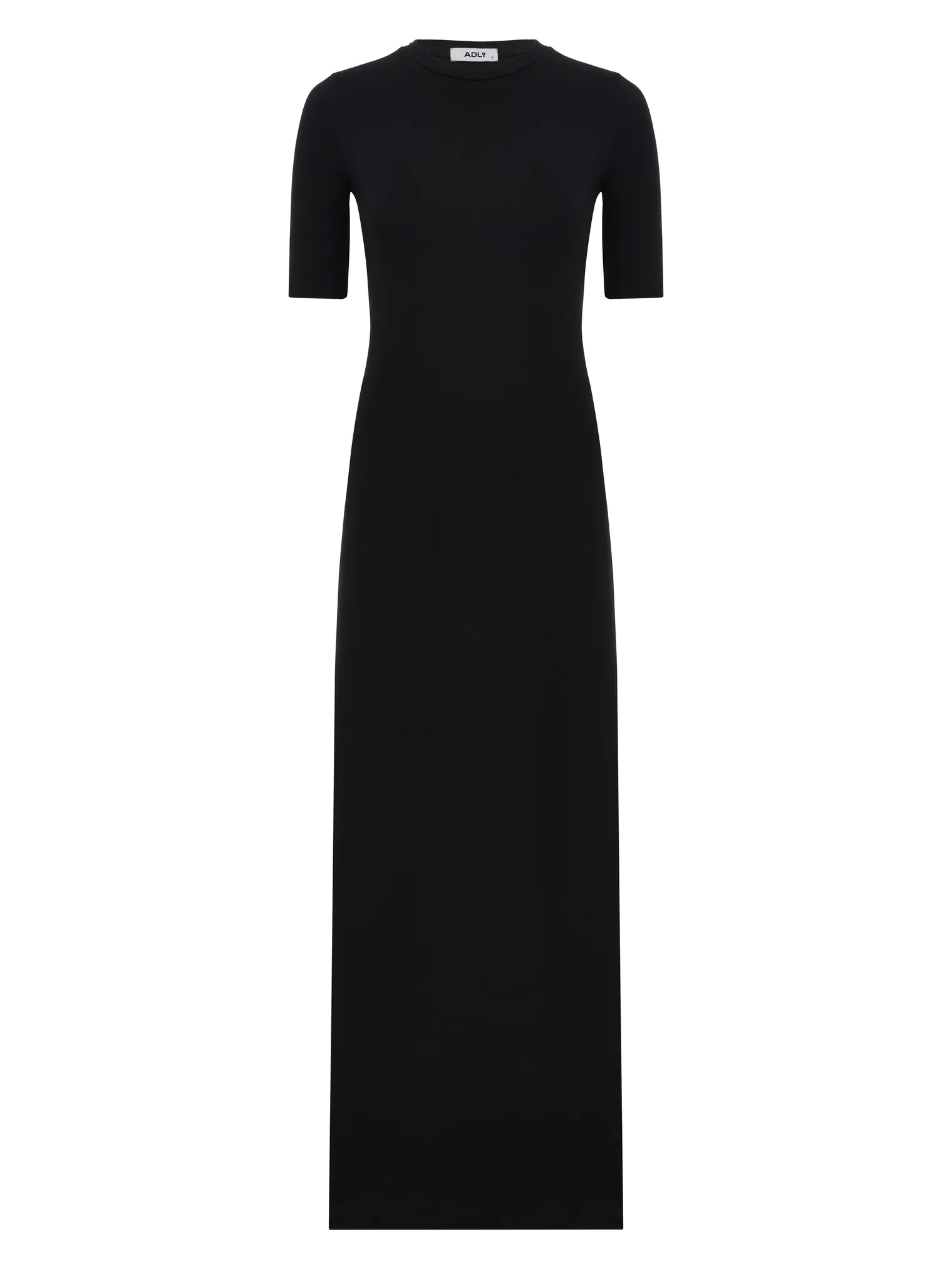 Платье из тонкого трикотажа чёрного цвета фото 9