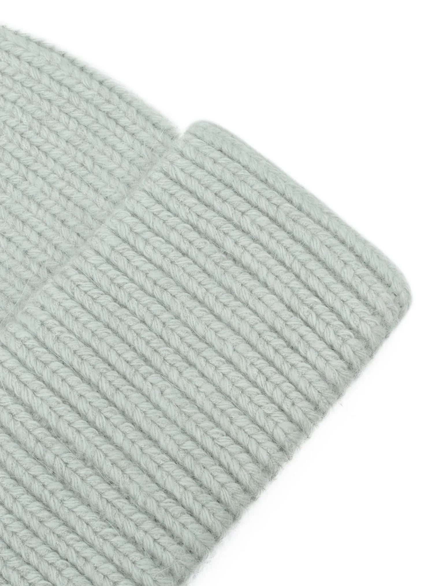 Шапка из ангоры однослойная пепельного цвета фото 2