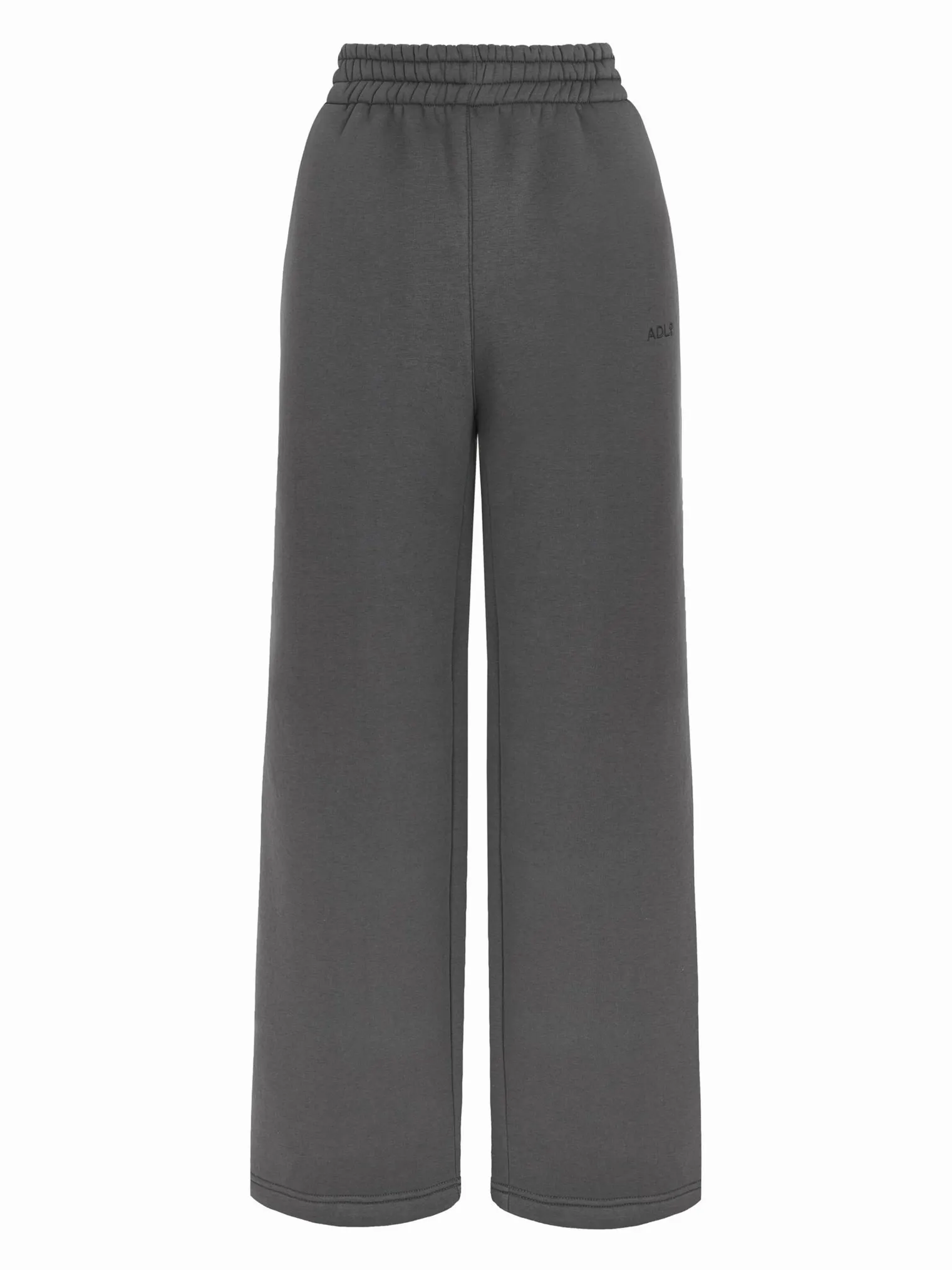 Брюки прямого кроя на кулисе графитового цвета фото 8