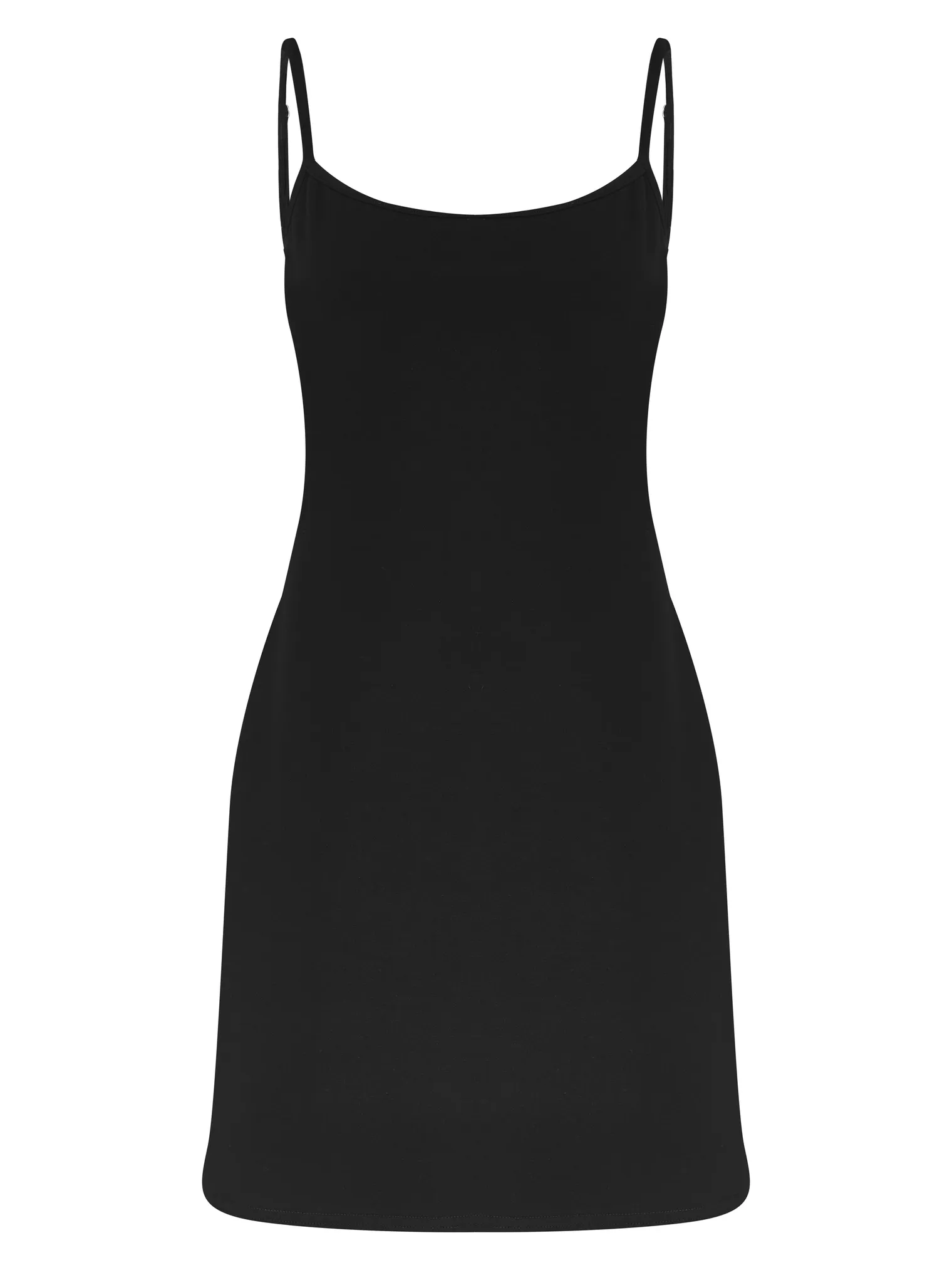 Платье мини на бретелях чёрного цвета фото 7