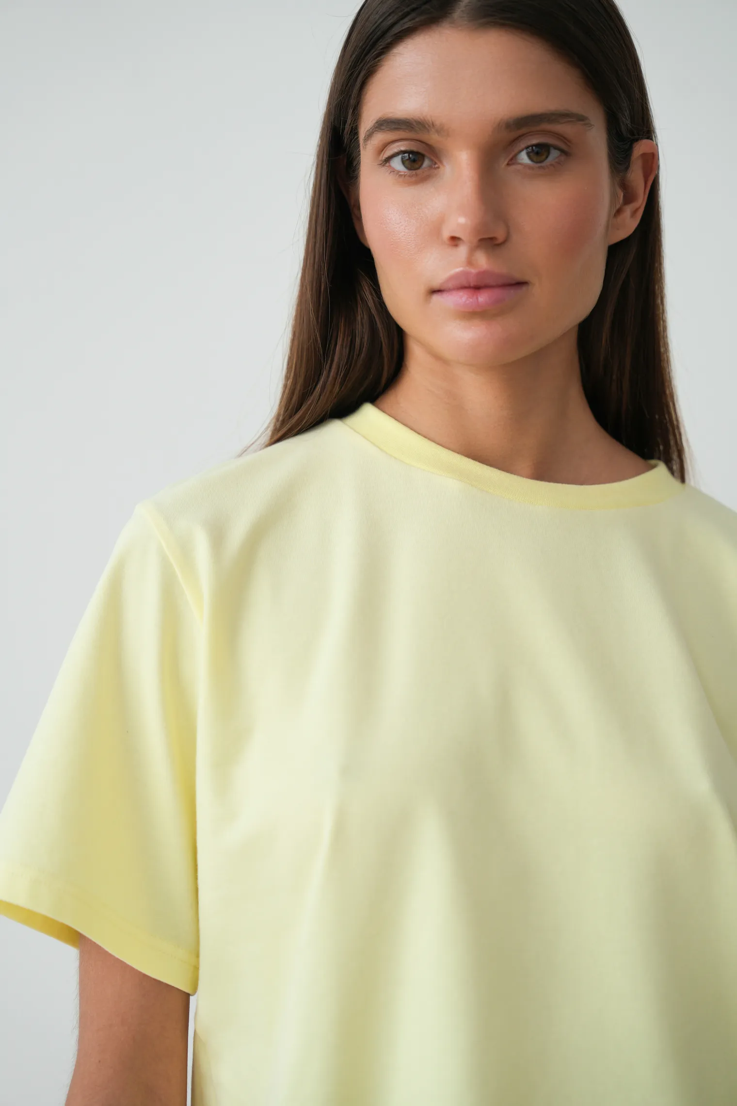 Футболка свободного кроя цвета лимонный сорбет фото 6