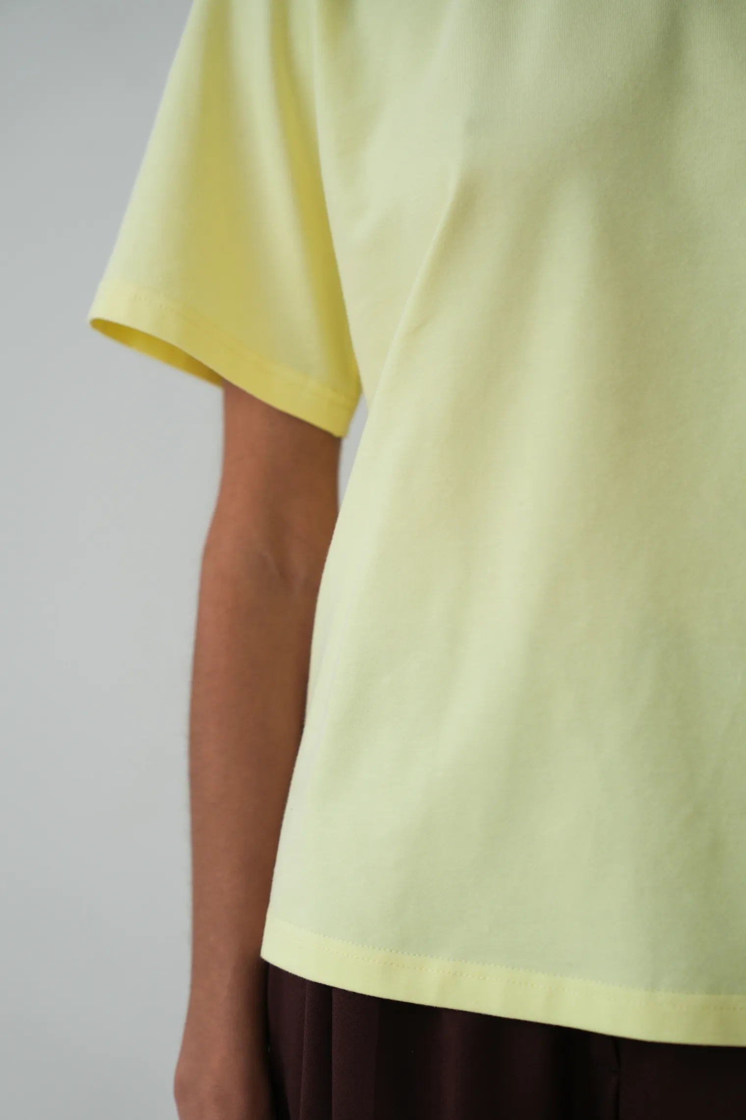 Футболка свободного кроя цвета лимонный сорбет фото 2
