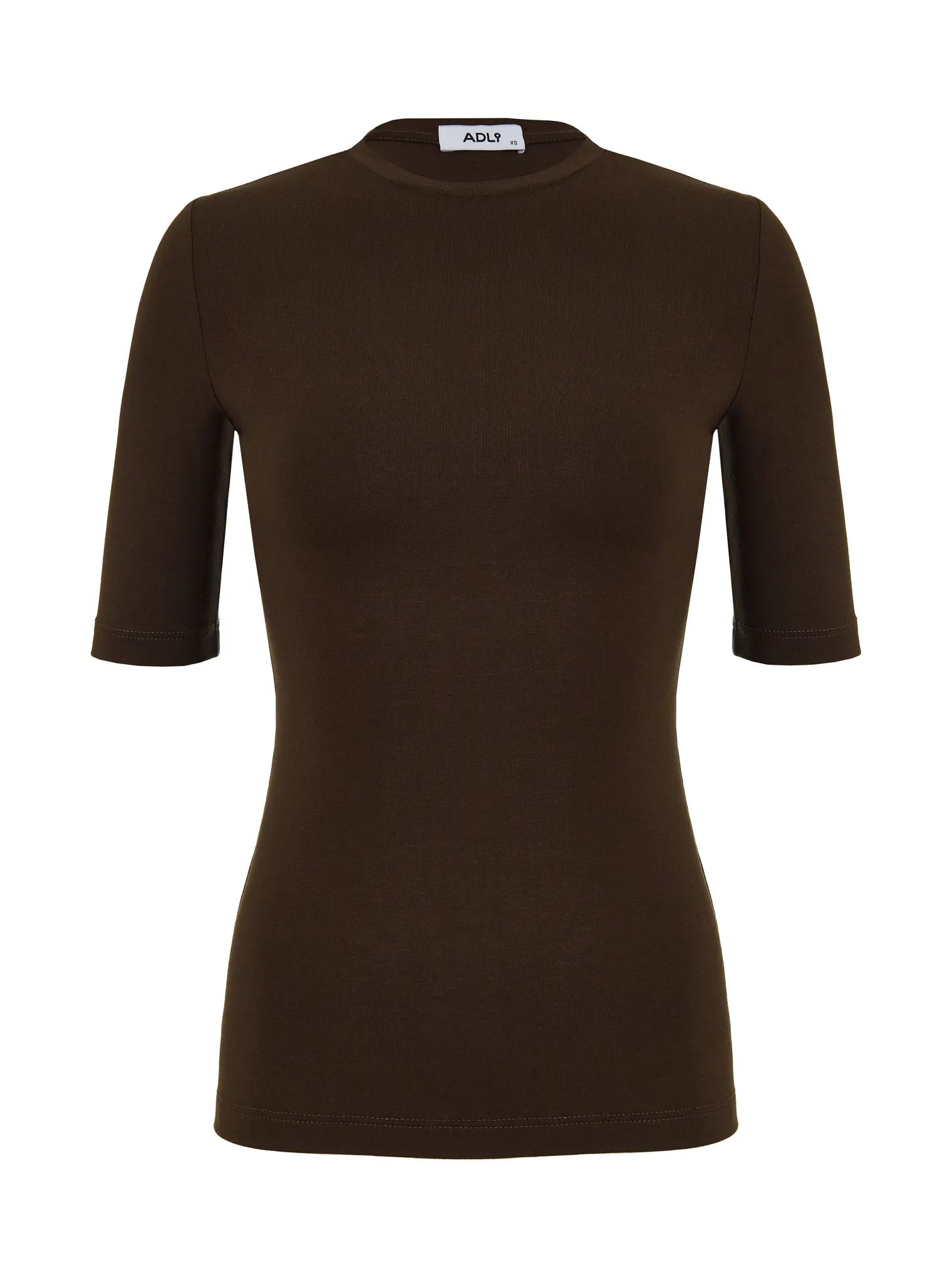 Майка из тонкого трикотажа шоколадного цвета фото 9