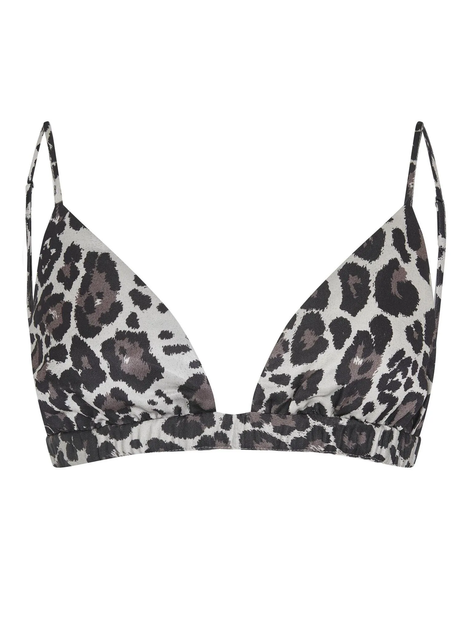 Топ укороченный на регулируемых бретелях с завязками, с принтом леопардового цвета фото 8