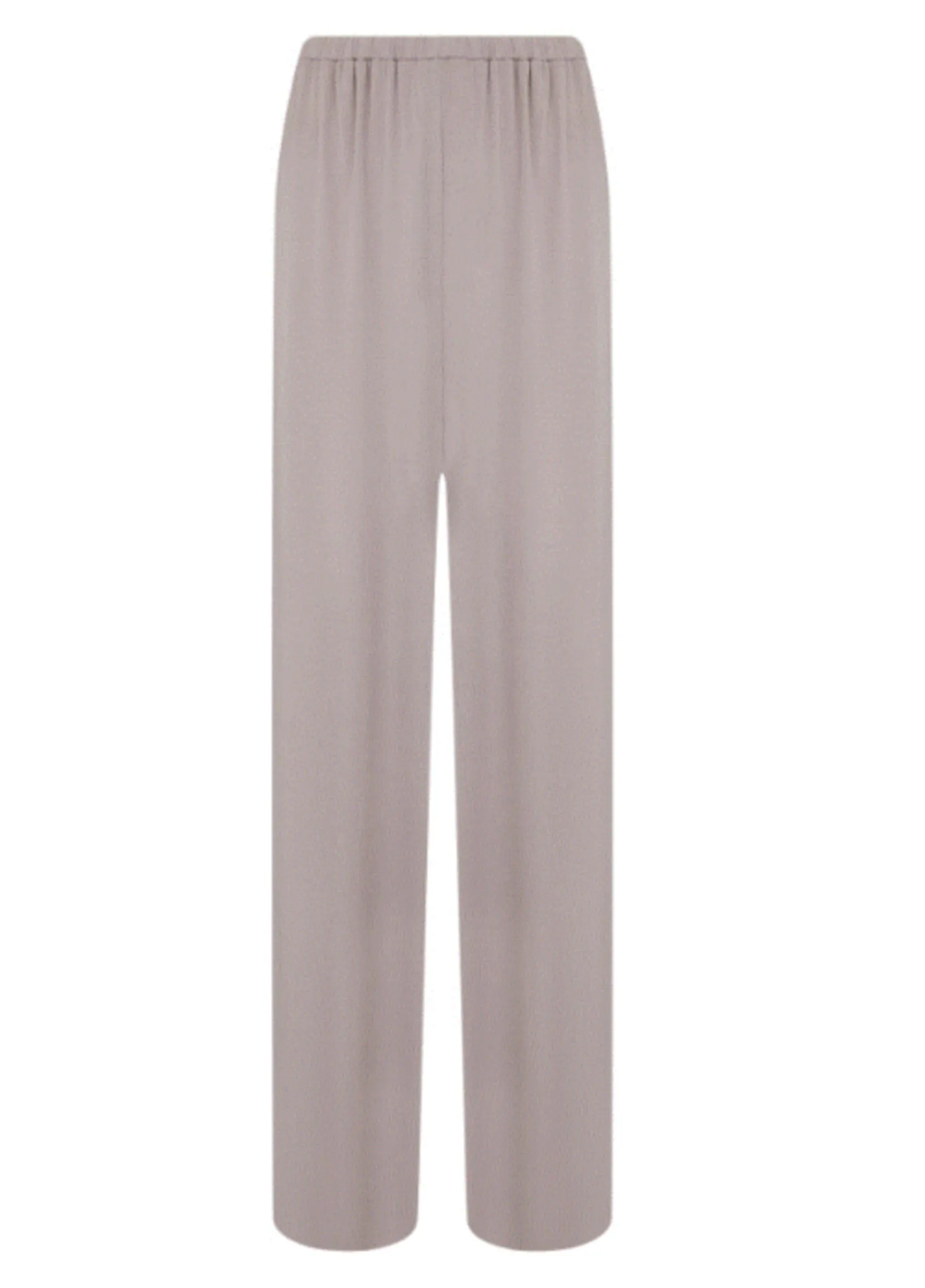 Брюки свободного кроя на резинке цвета капучино фото 9