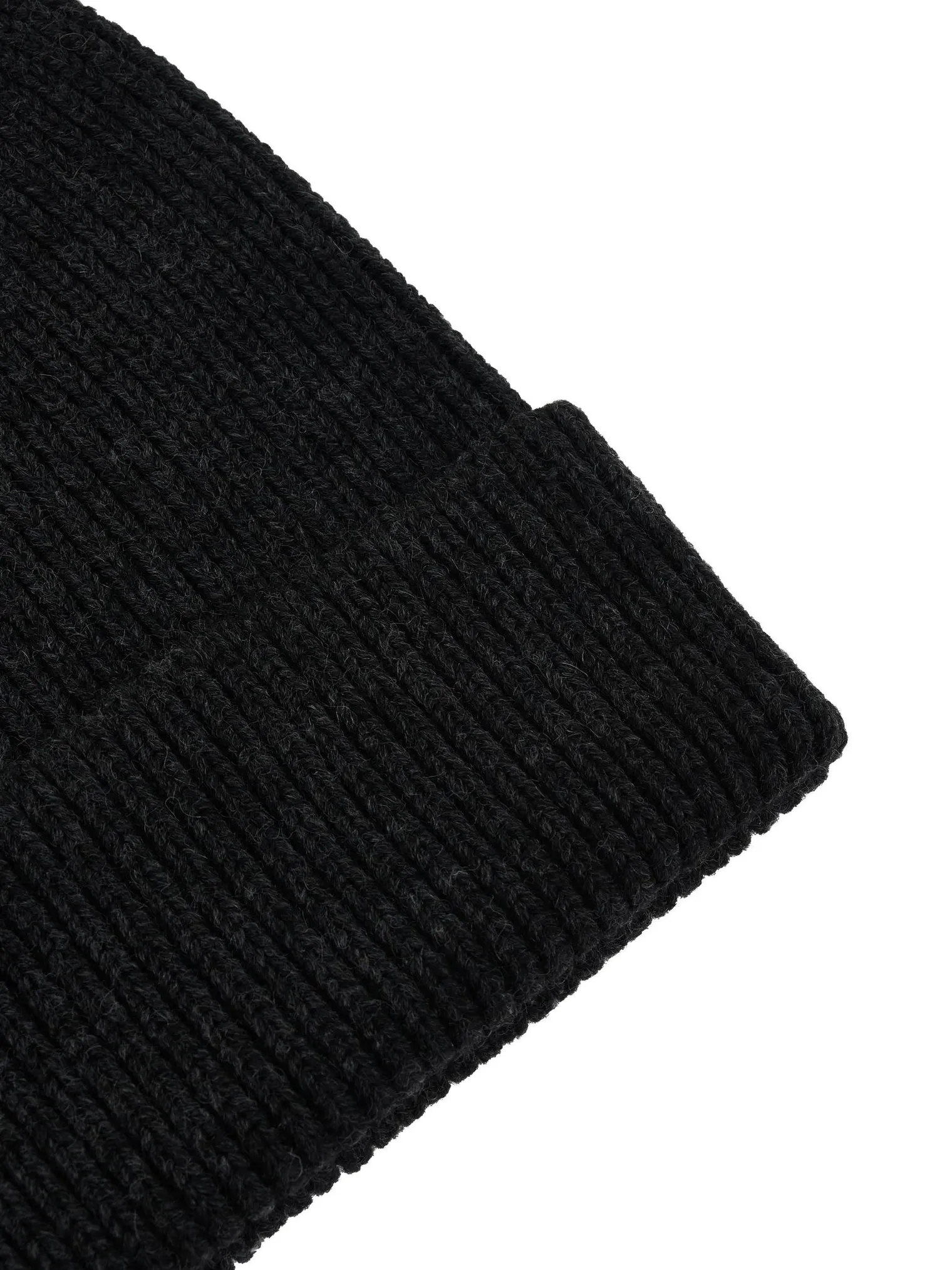 Шапка из шерсти мериноса графитового цвета фото 2