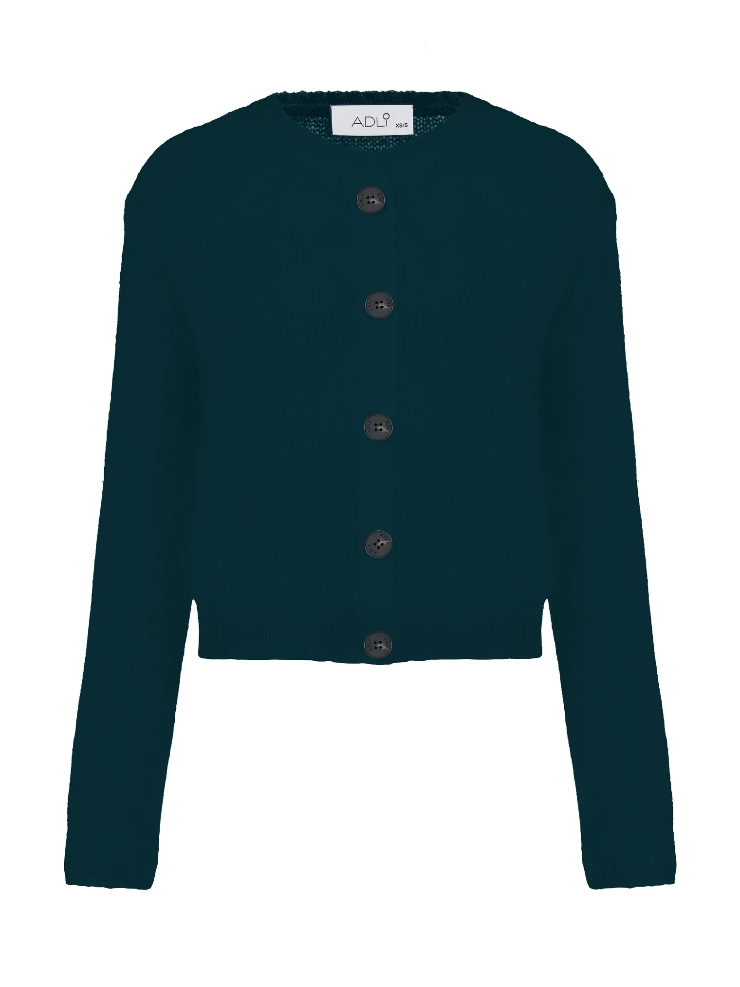 Кардиган ажурной вязки тёмно-синего цвета фото 7