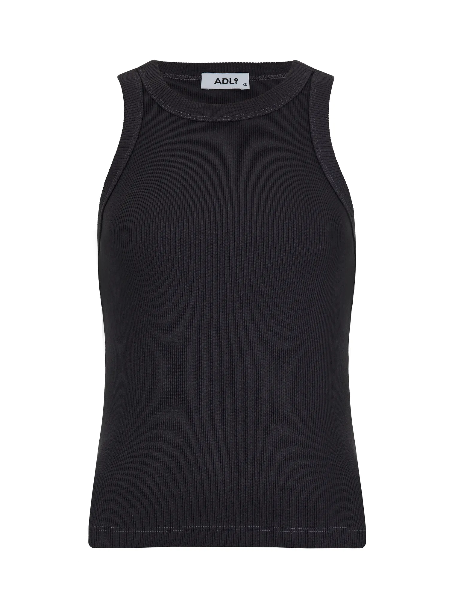 Майка в рубчик графитового цвета фото 7