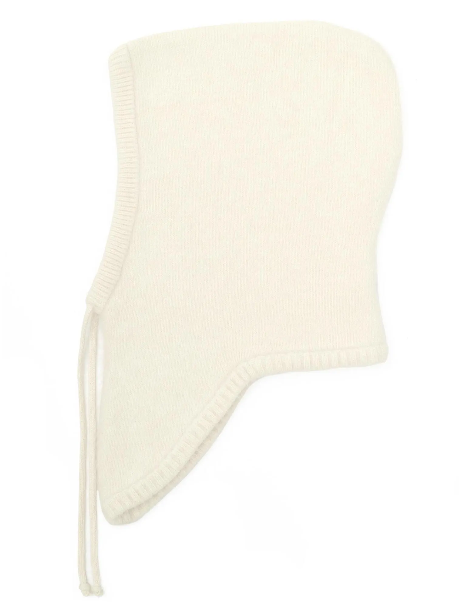 Капор из ангоры молочного цвета фото 1