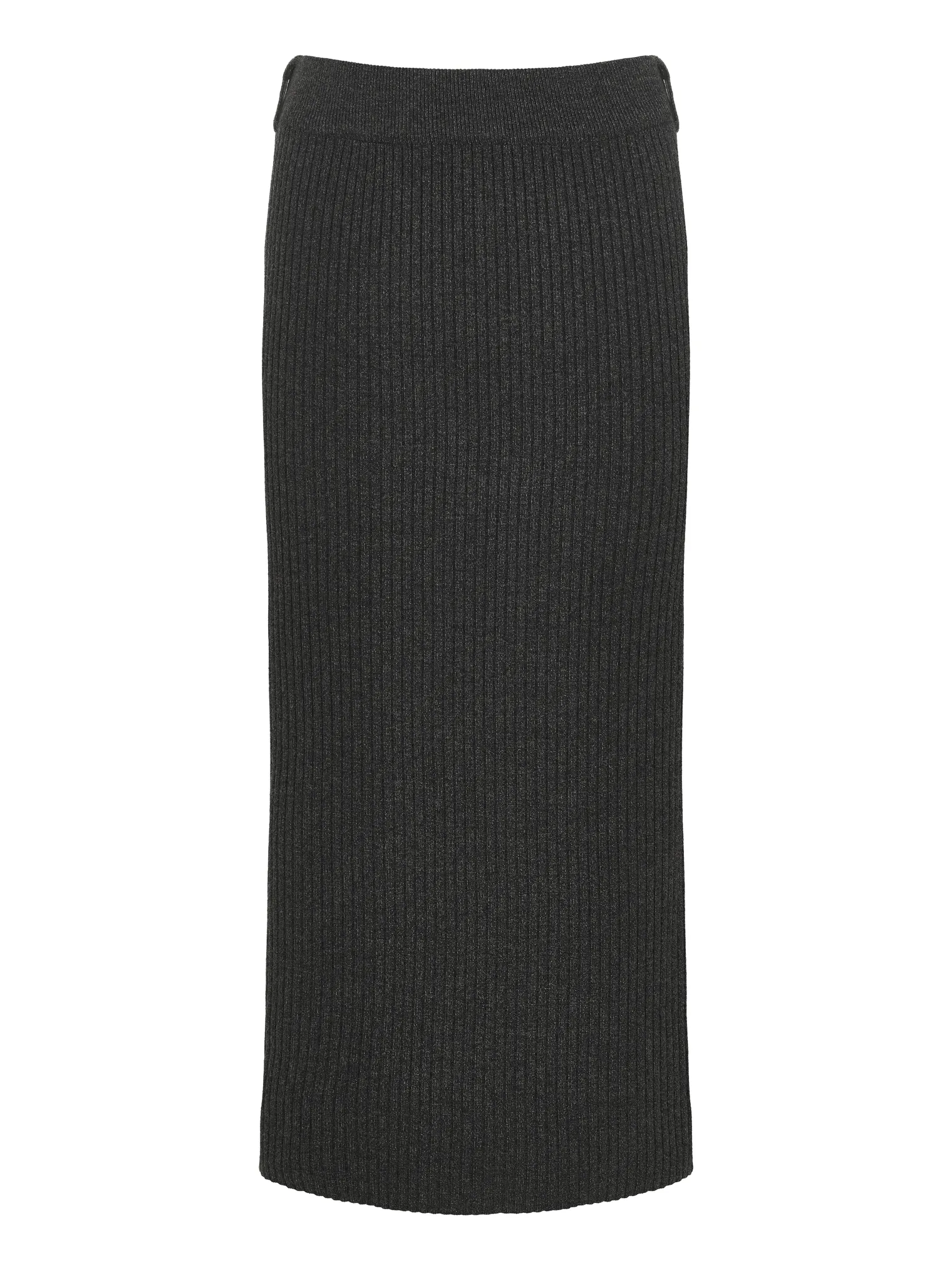 Юбка фактурной вязки графитового цвета фото 1