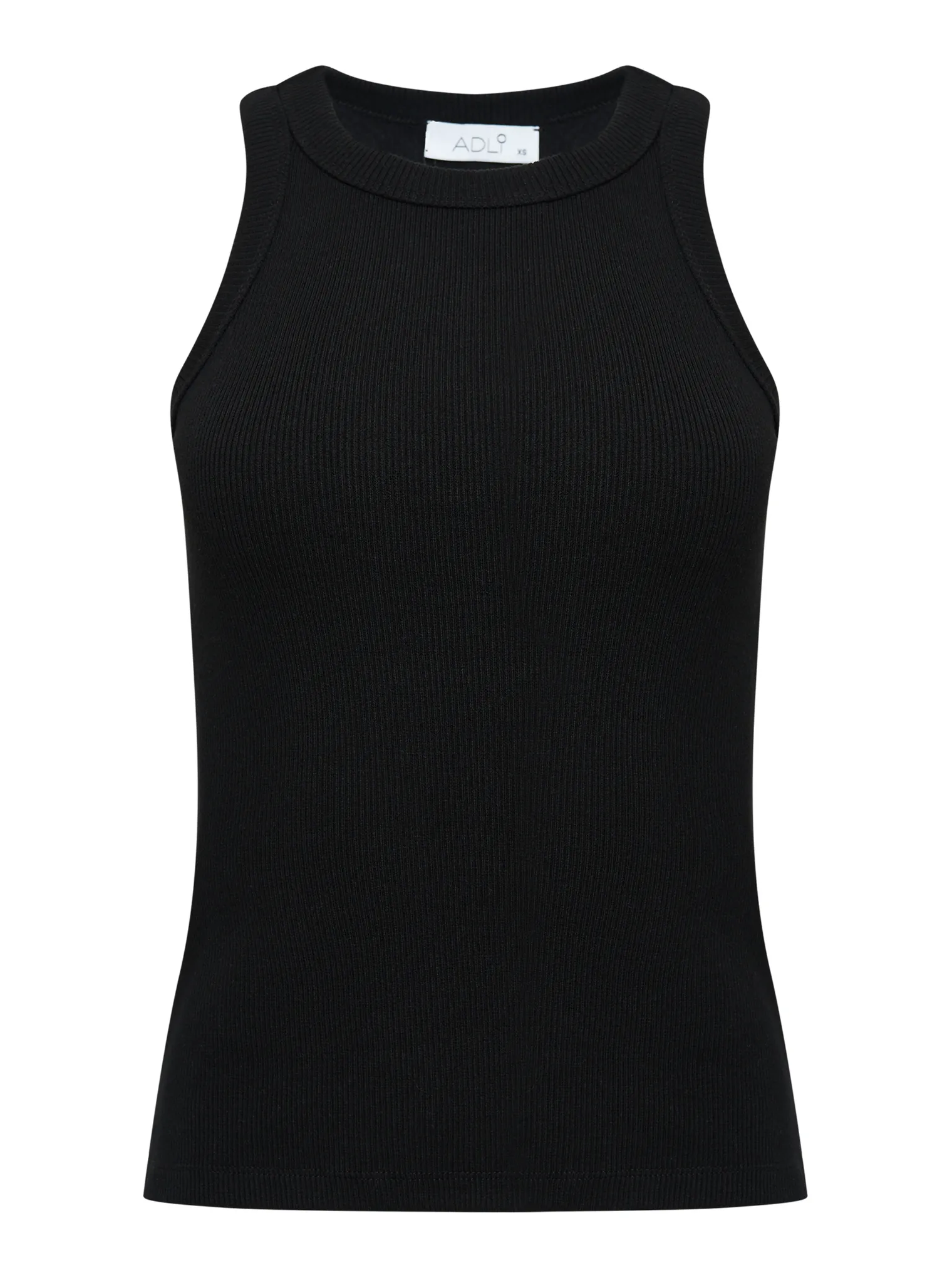 Майка в рубчик чёрного цвета фото 6