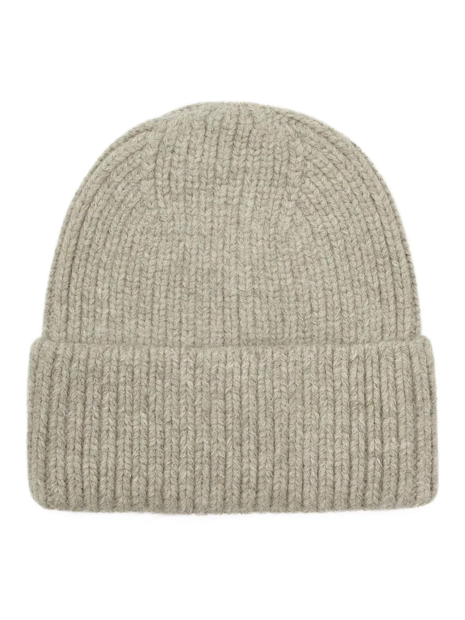 Шапка из ангоры однослойная цвета льна фото 1