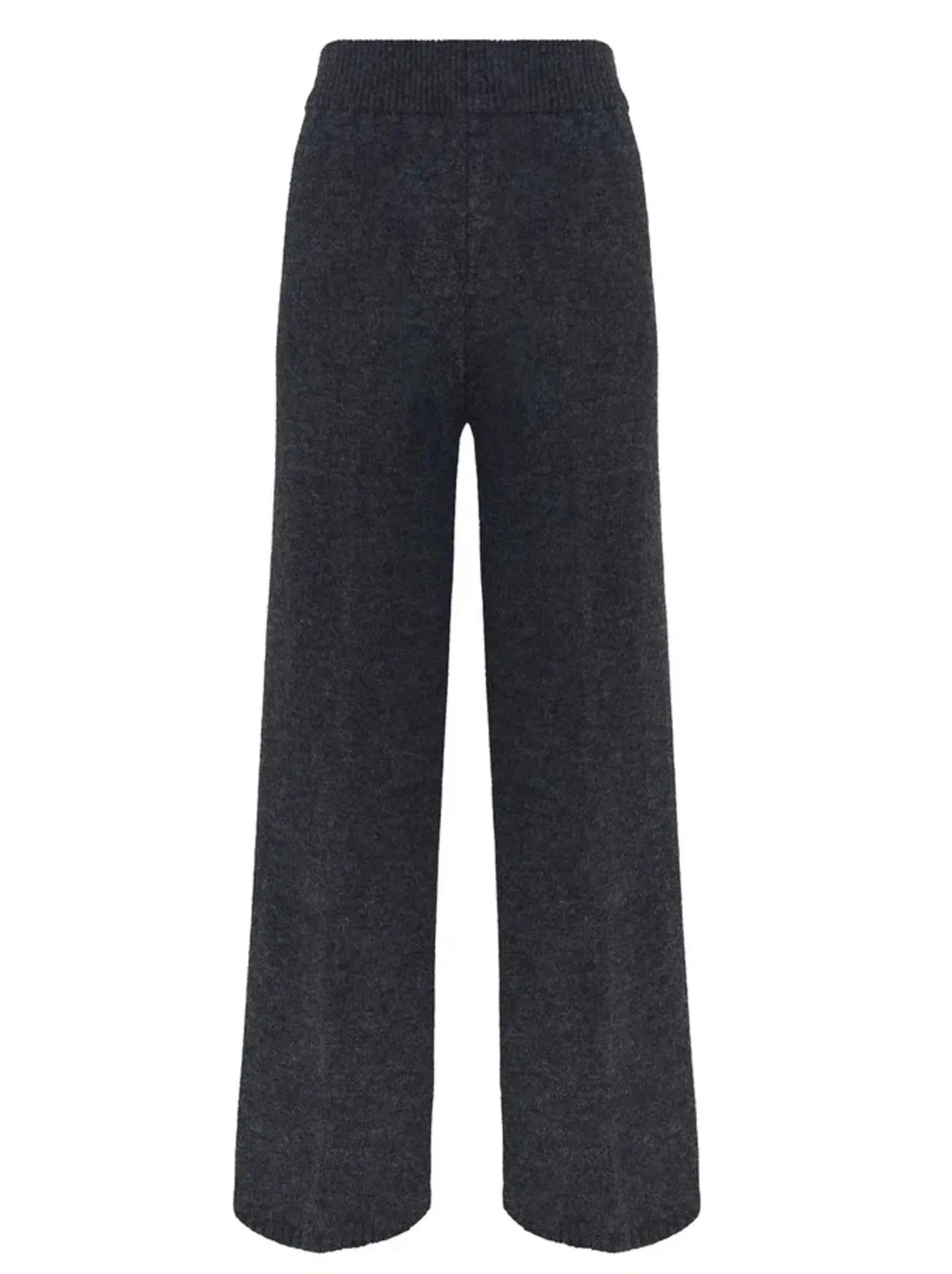 Брюки прямого кроя графитового цвета фото 8