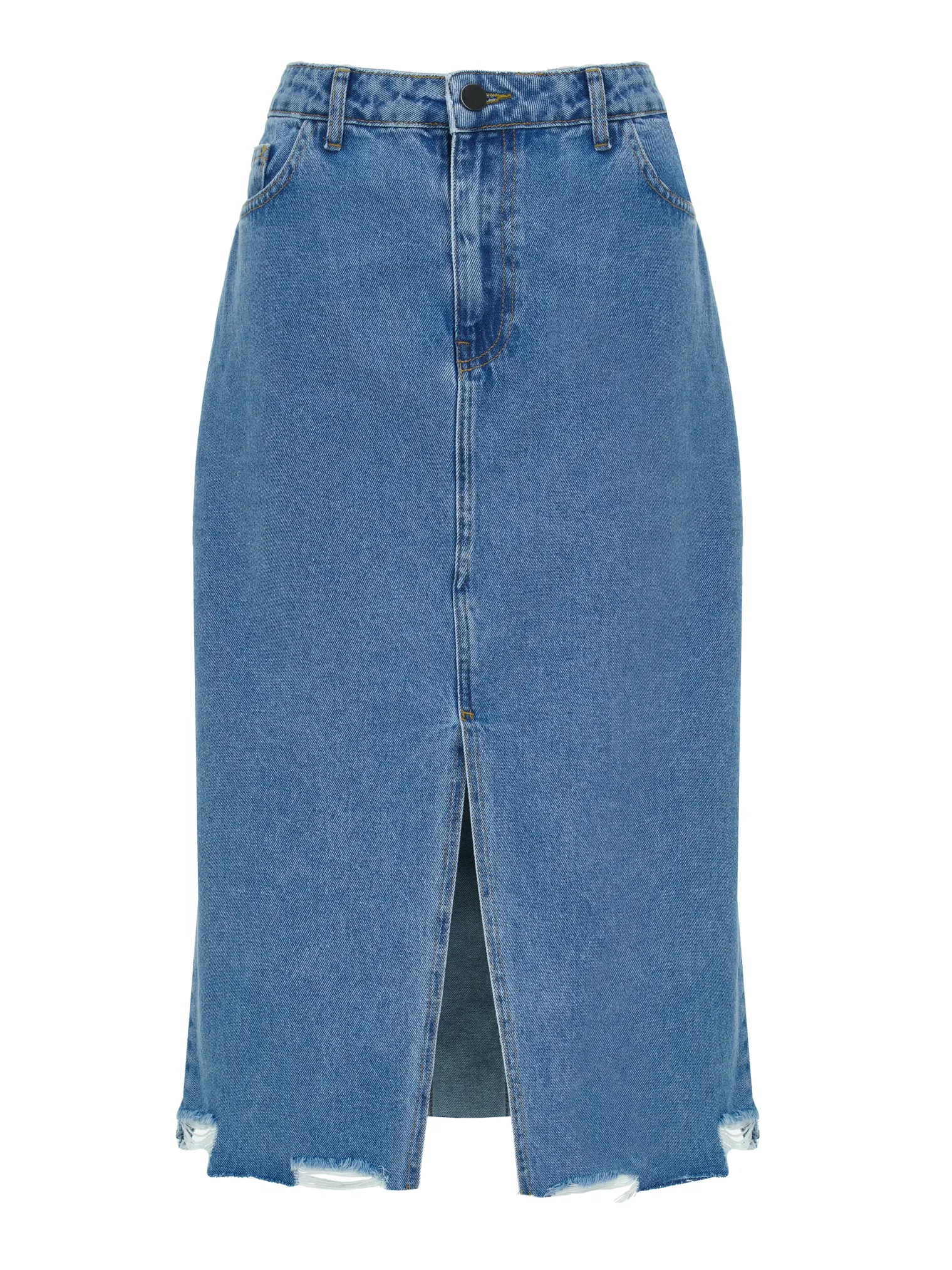 Юбка джинсовая голубого цвета фото 1