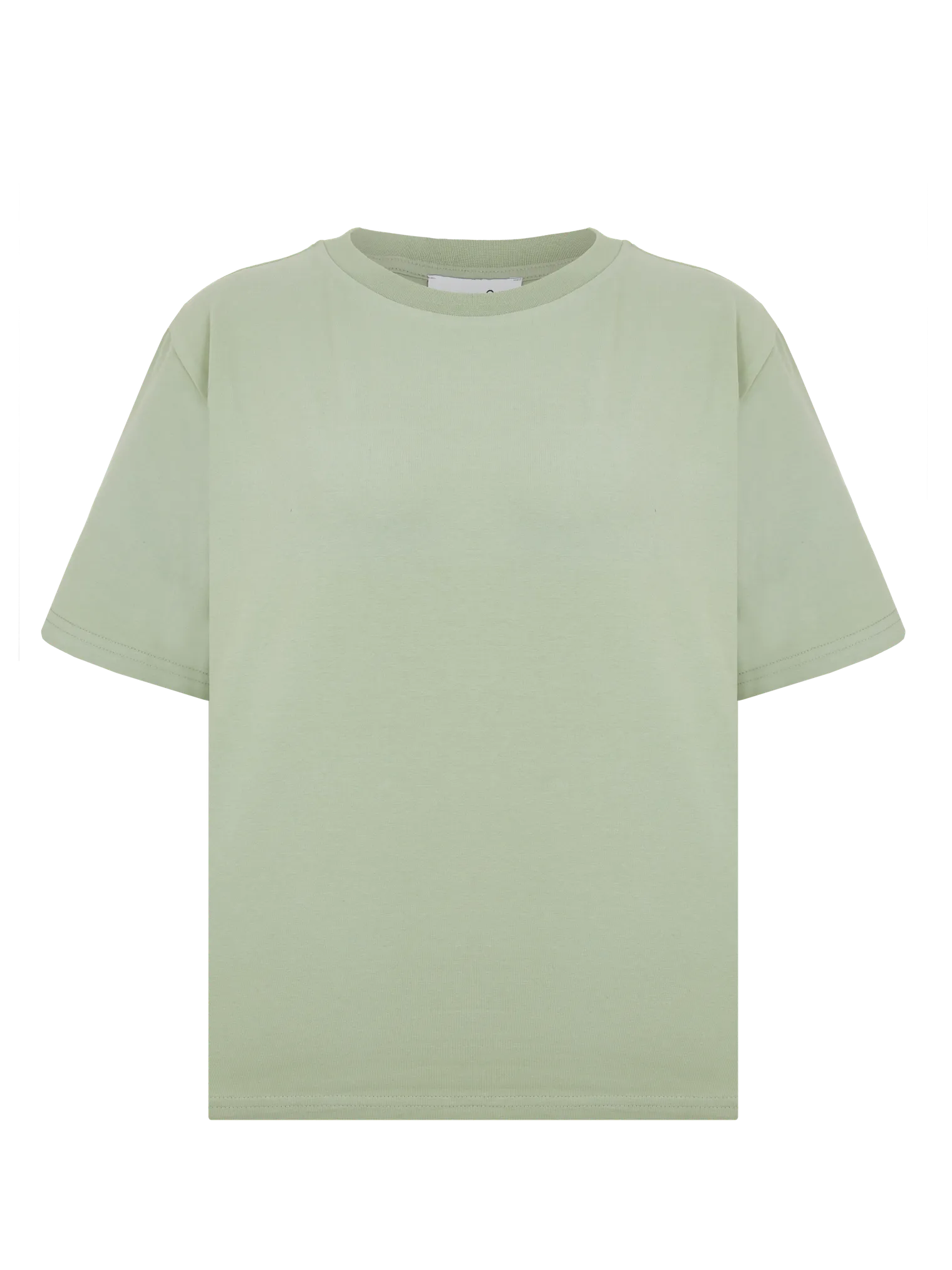 Футболка свободного кроя оливкового цвета фото 1