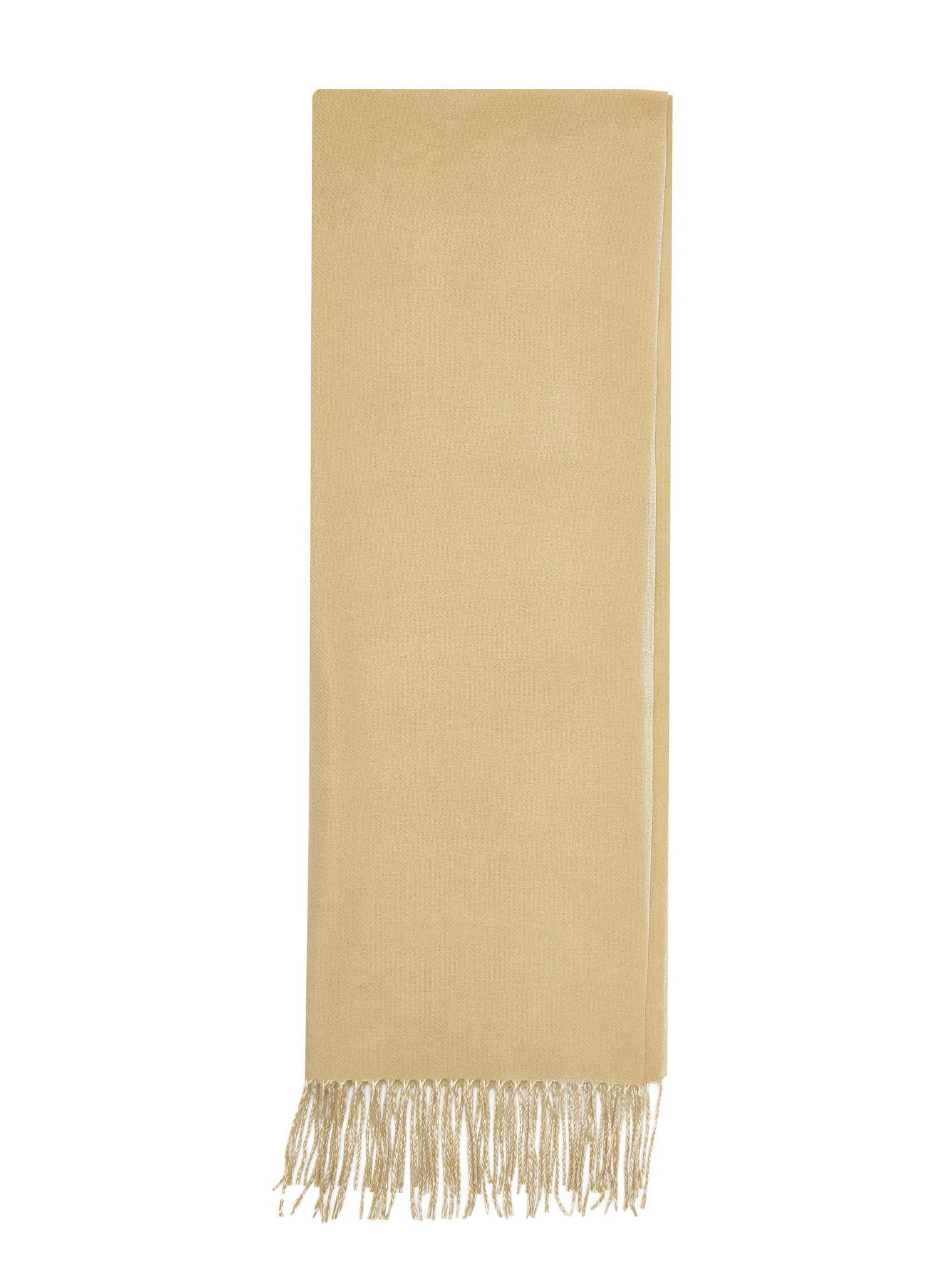 Палантин двусторонний бежевого цвета фото 2