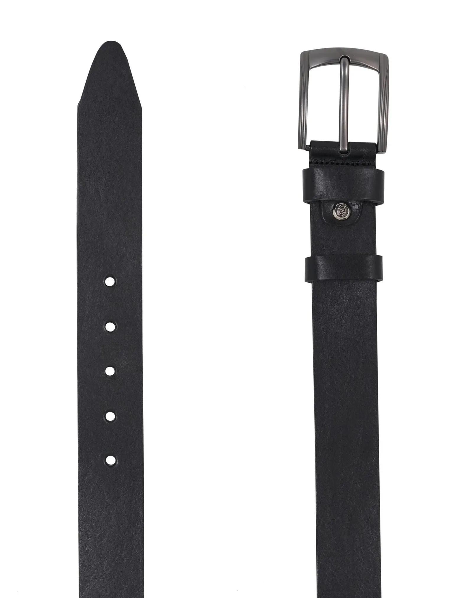 Ремень ручной работы чёрного цвета фото 2