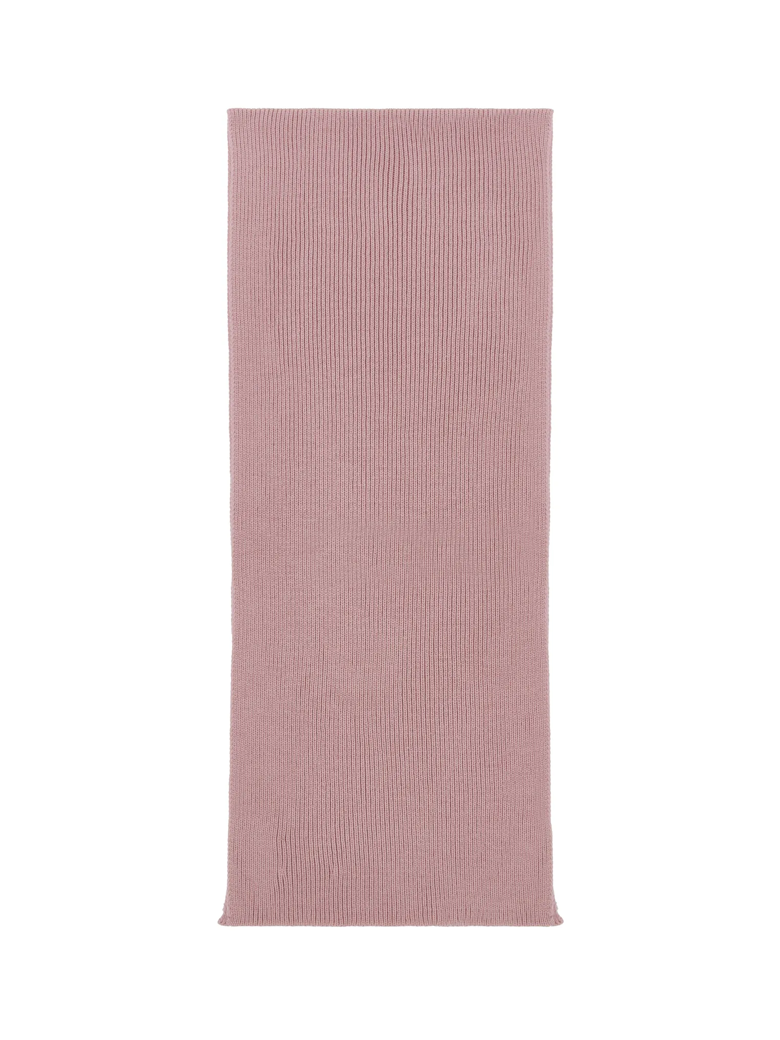 Шарф из шерсти мериноса пыльно-розового цвета фото 6