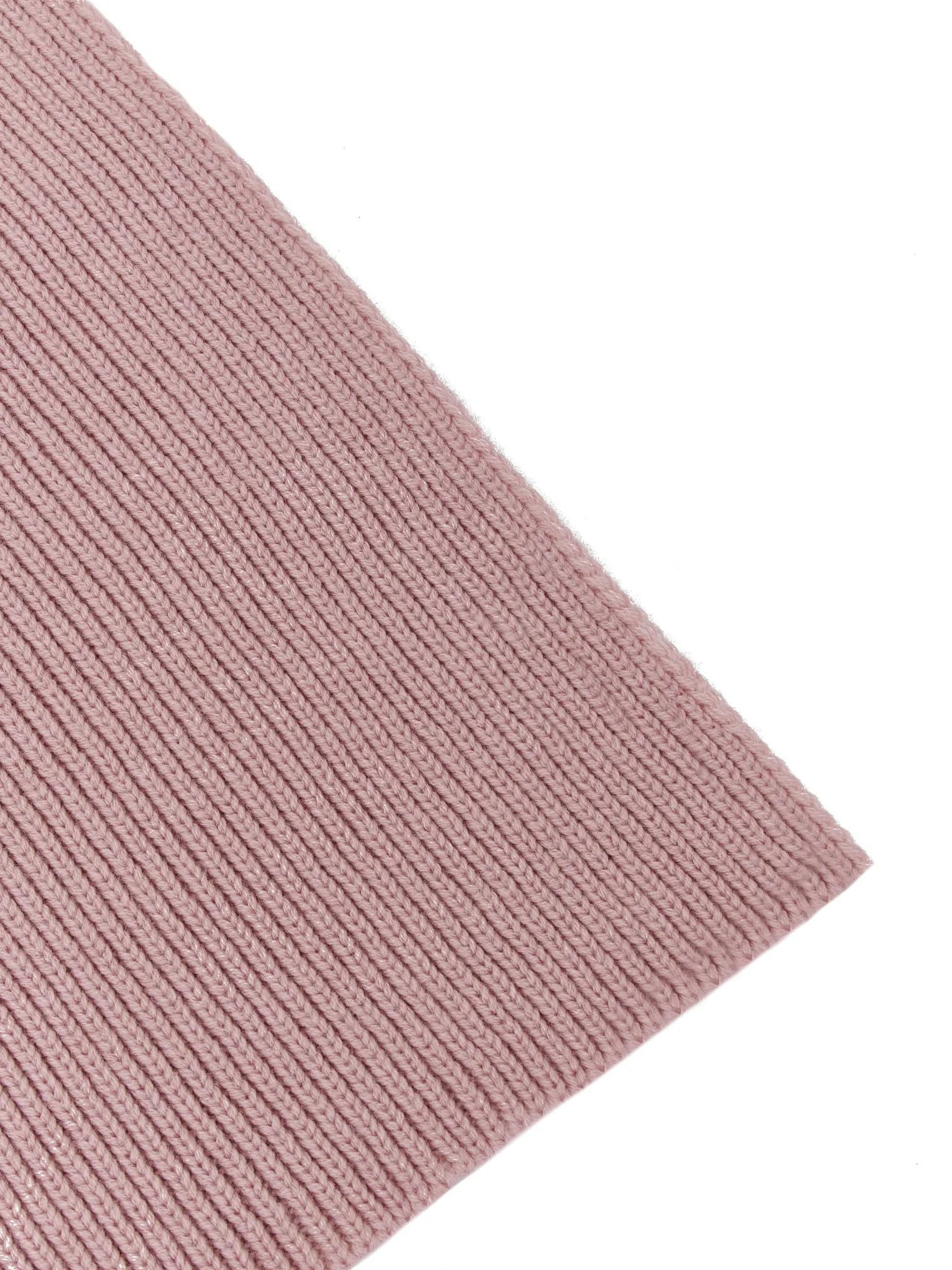 Шарф из шерсти мериноса пыльно-розового цвета фото 5