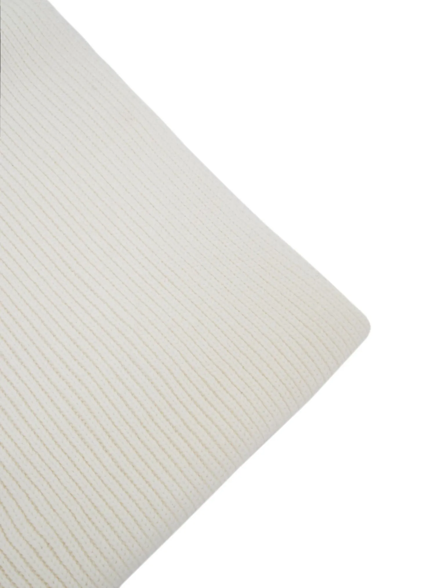 Шарф из шерсти мериноса молочного цвета фото 1