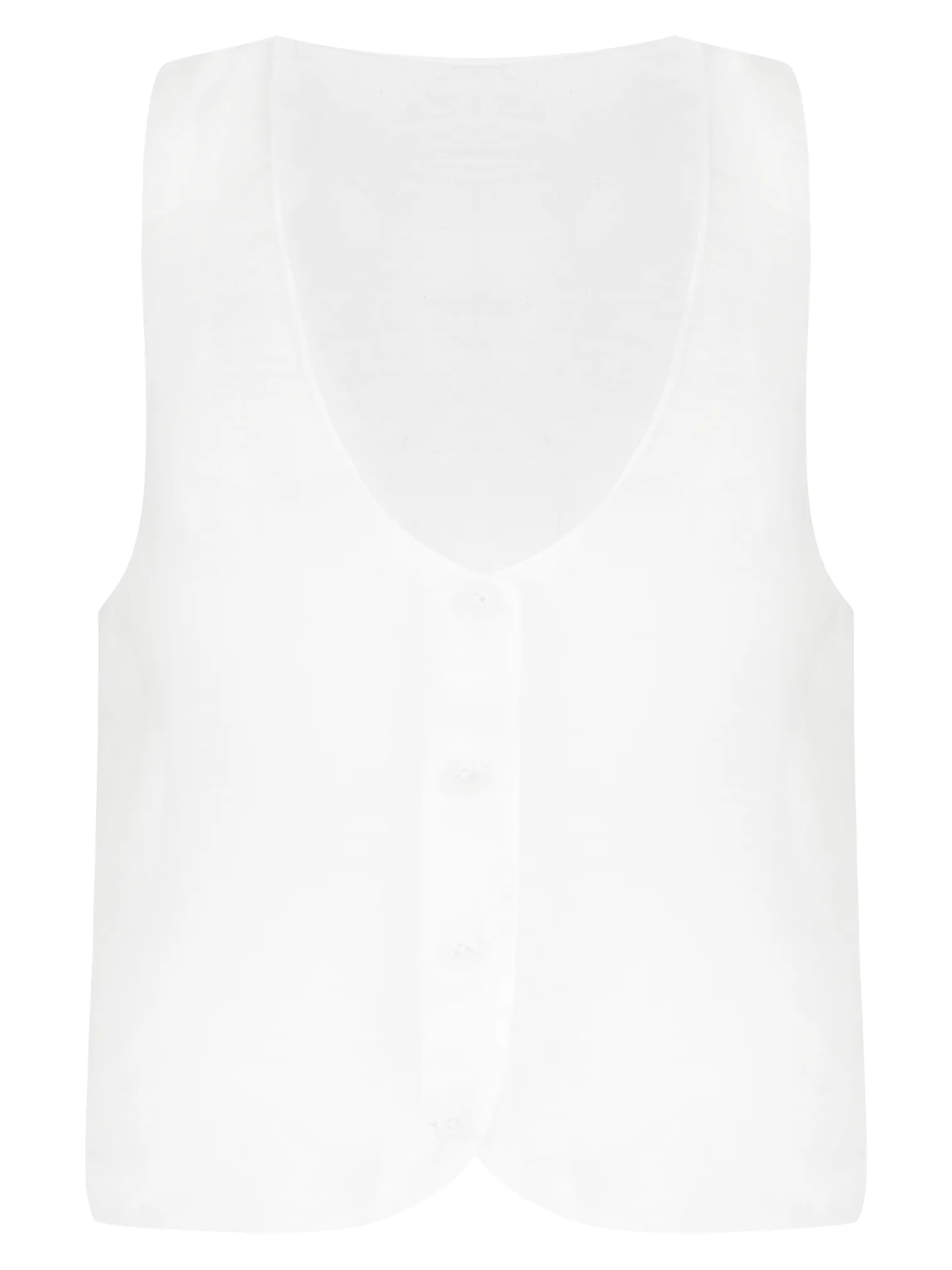 Жилет из прозрачной ткани белого цвета фото 8