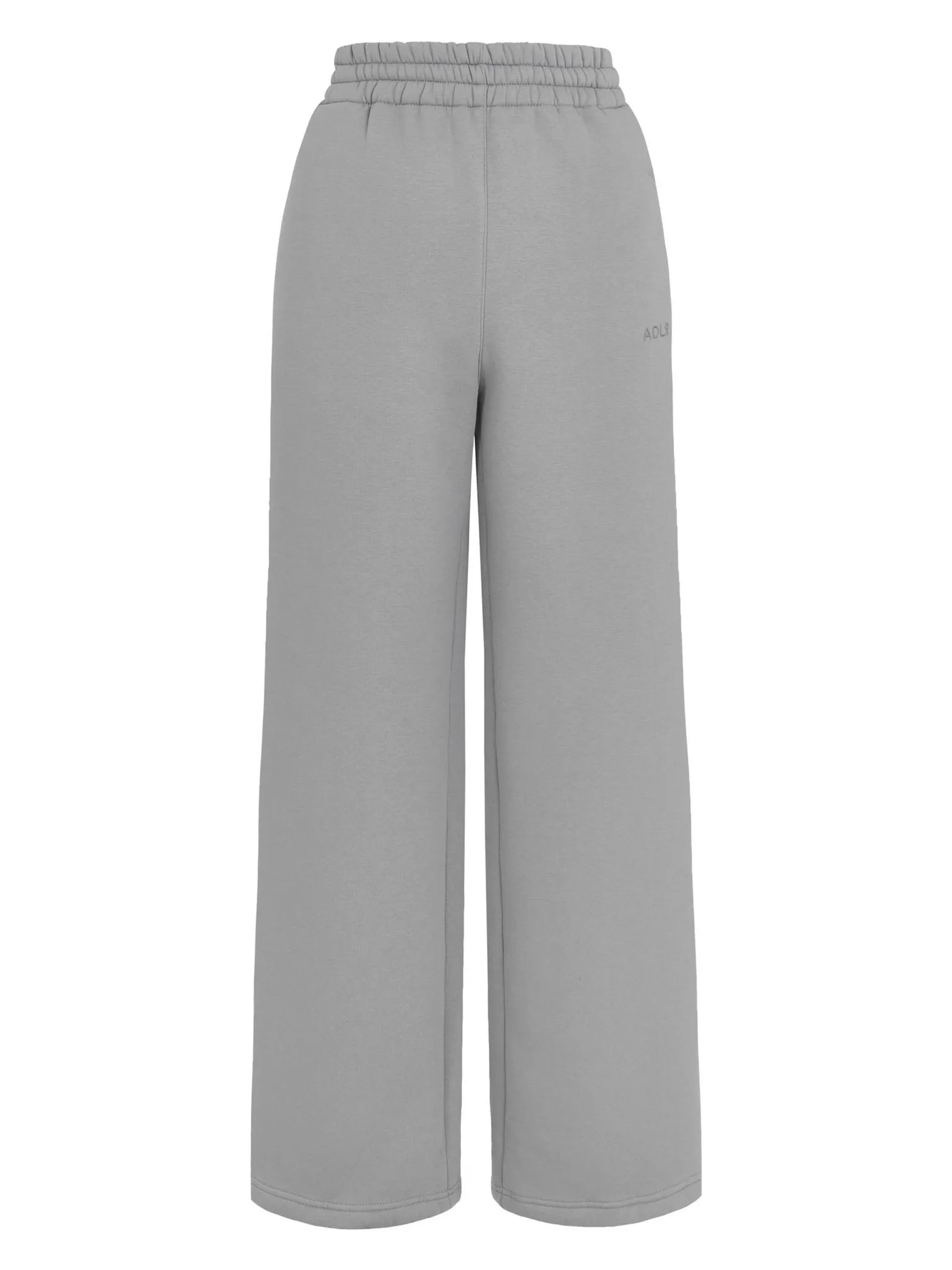 Брюки прямого кроя на кулисе пепельного цвета фото 7