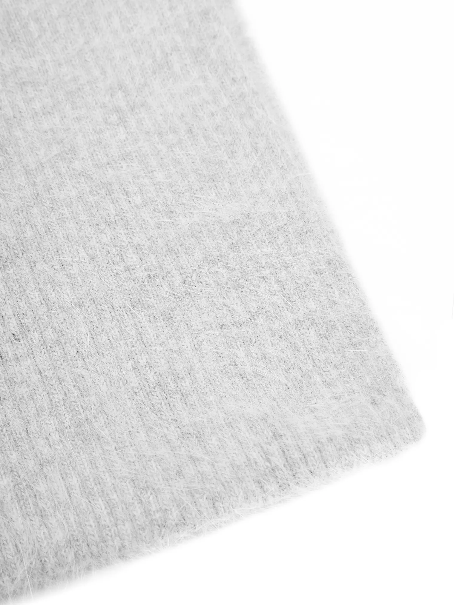 Шарф из ангоры серого цвета фото 1