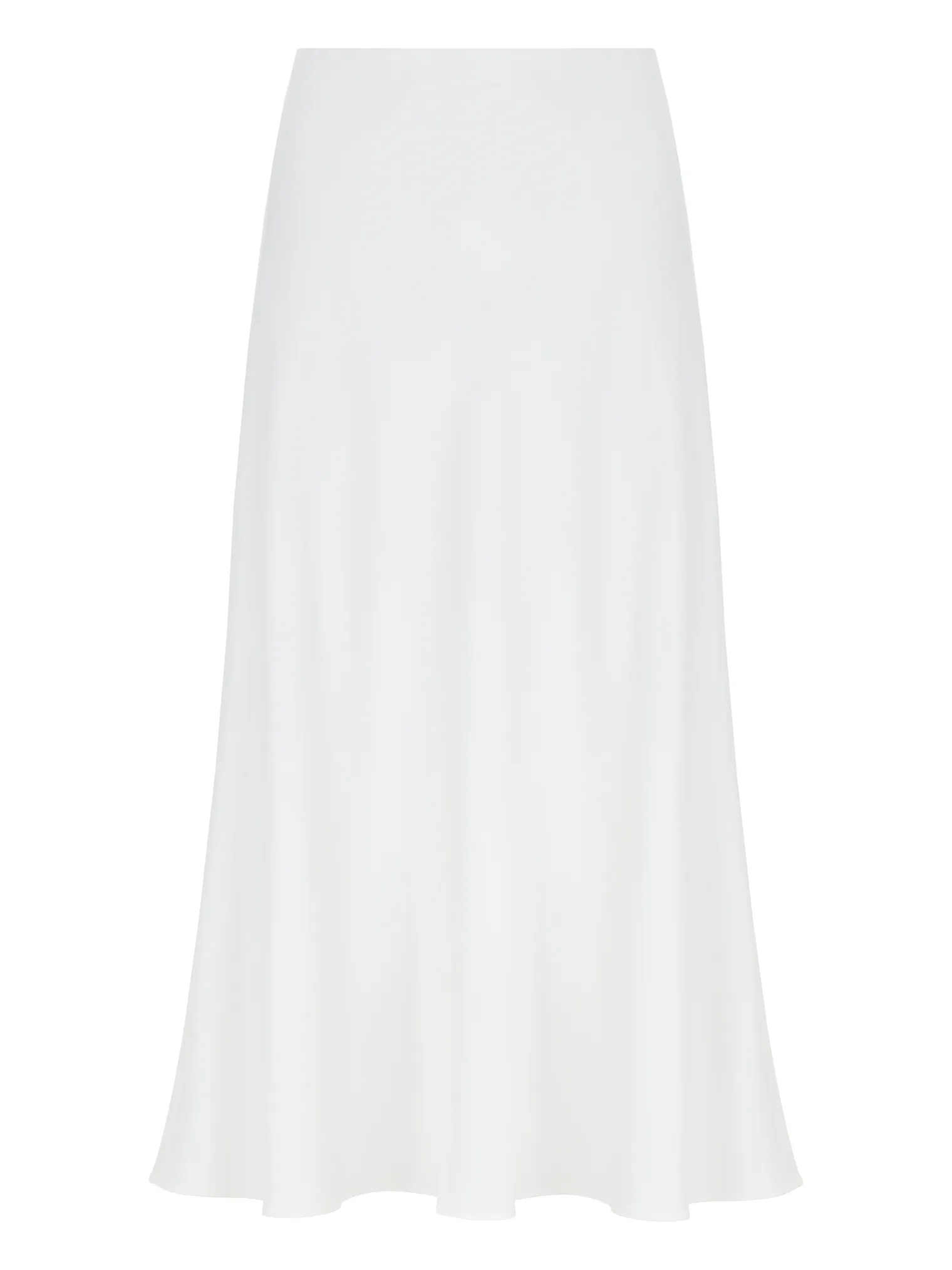 Юбка миди из вискозы белого цвета фото 7